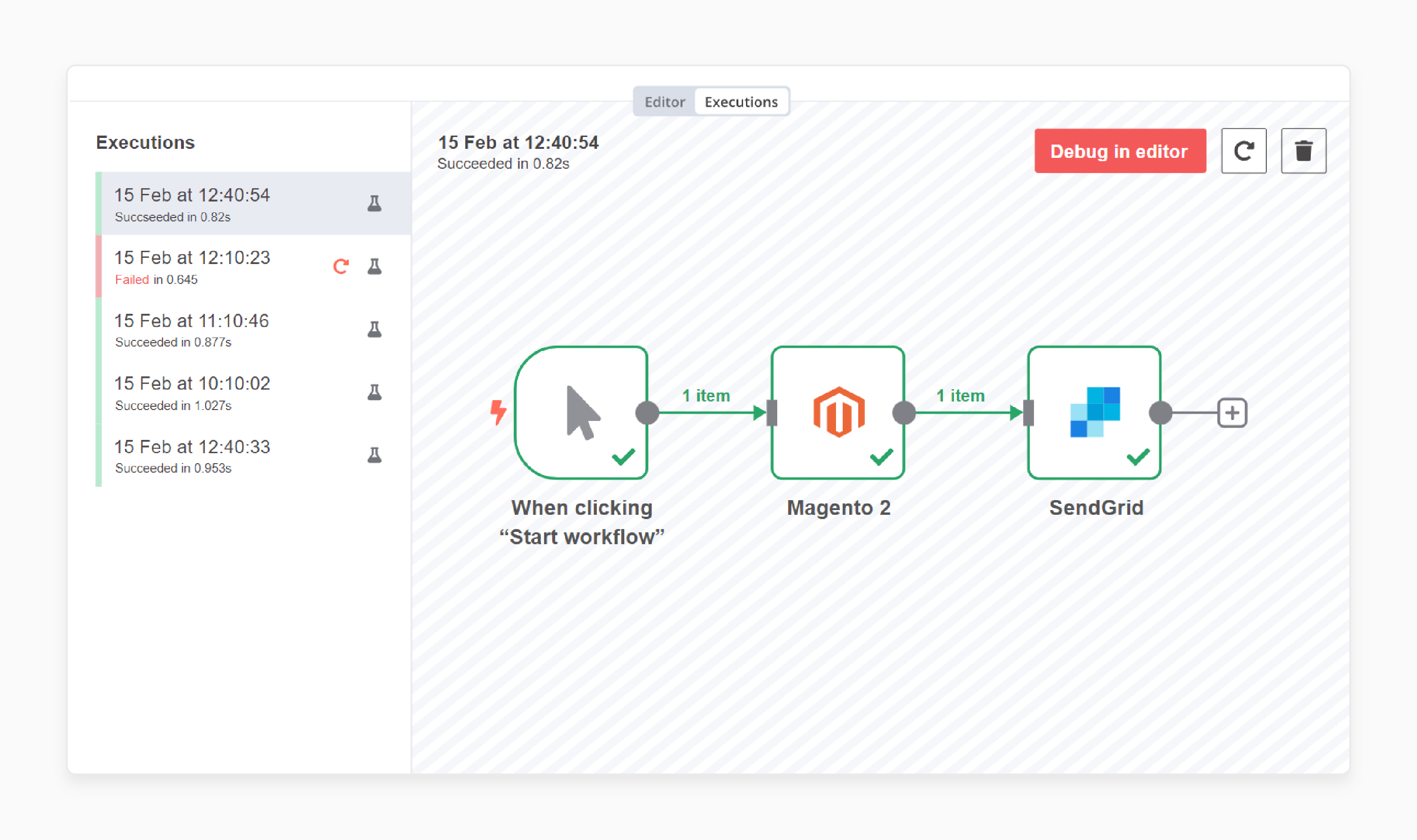 Test the workflow