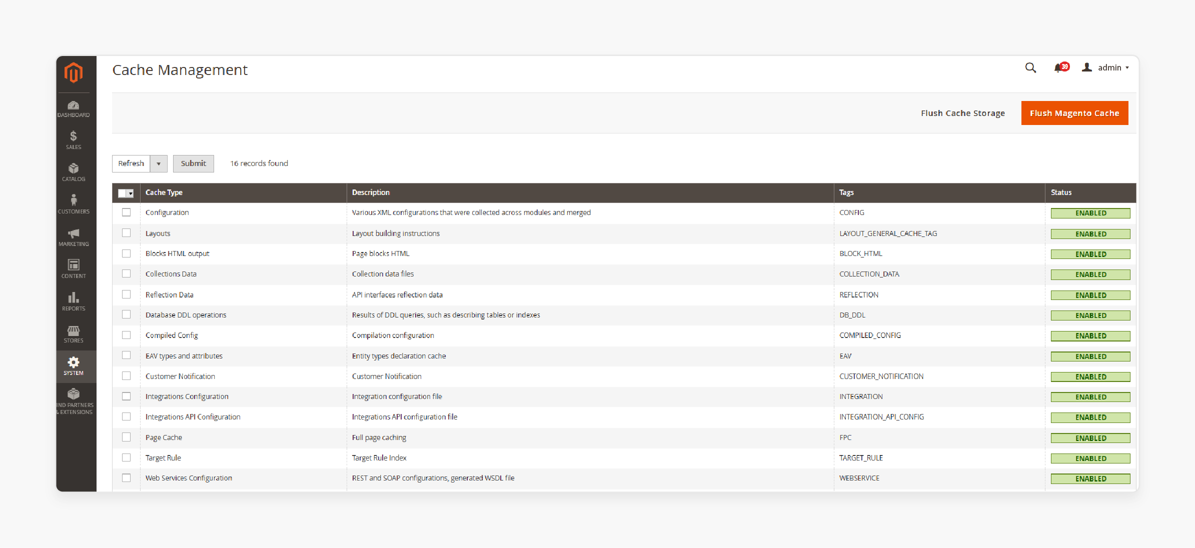 Configure Cache Management for Custom Cache Tag Implementation