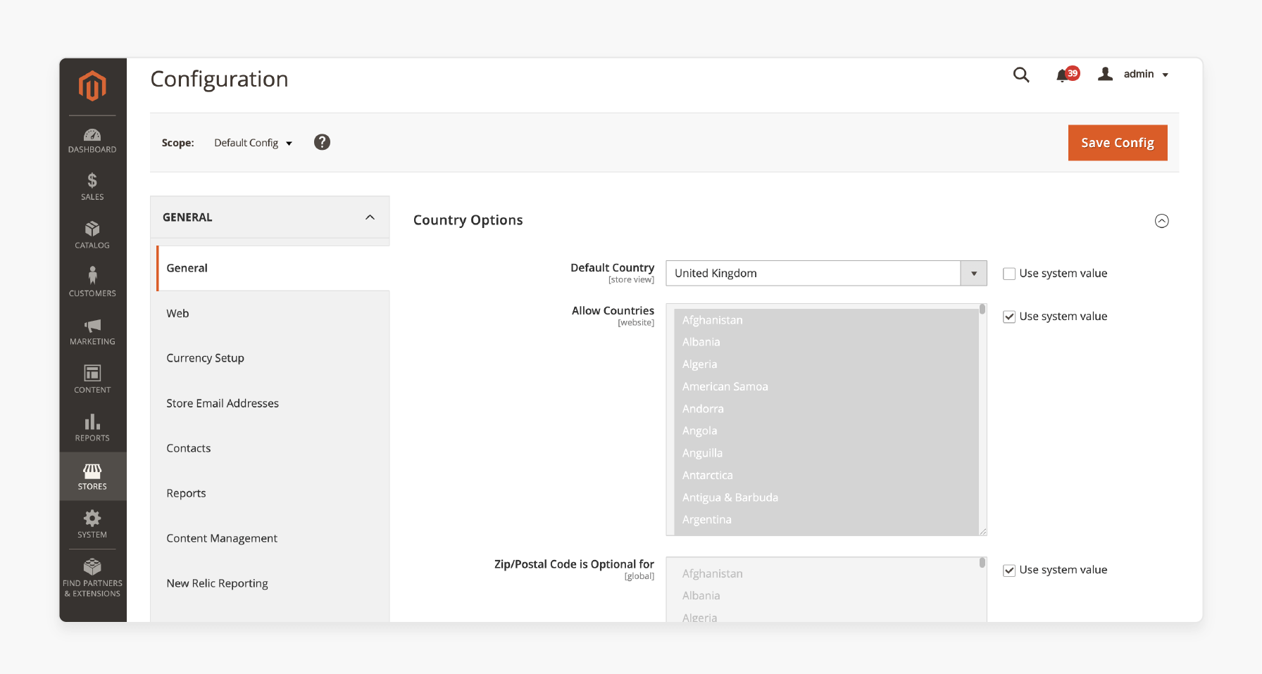 Guide to replicate Magento 2 shipping issue on country change