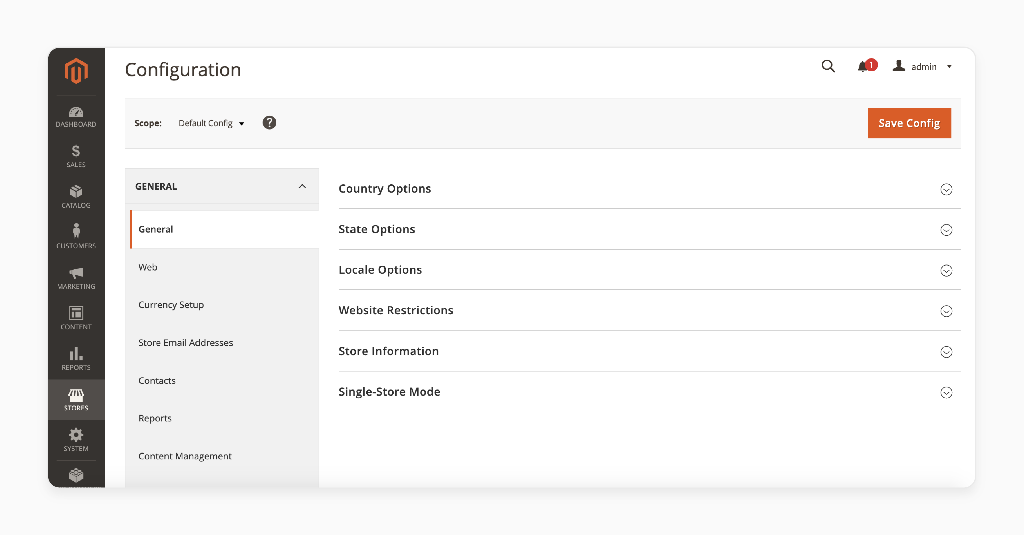 configuring store settings in magento 2 for optimal performance