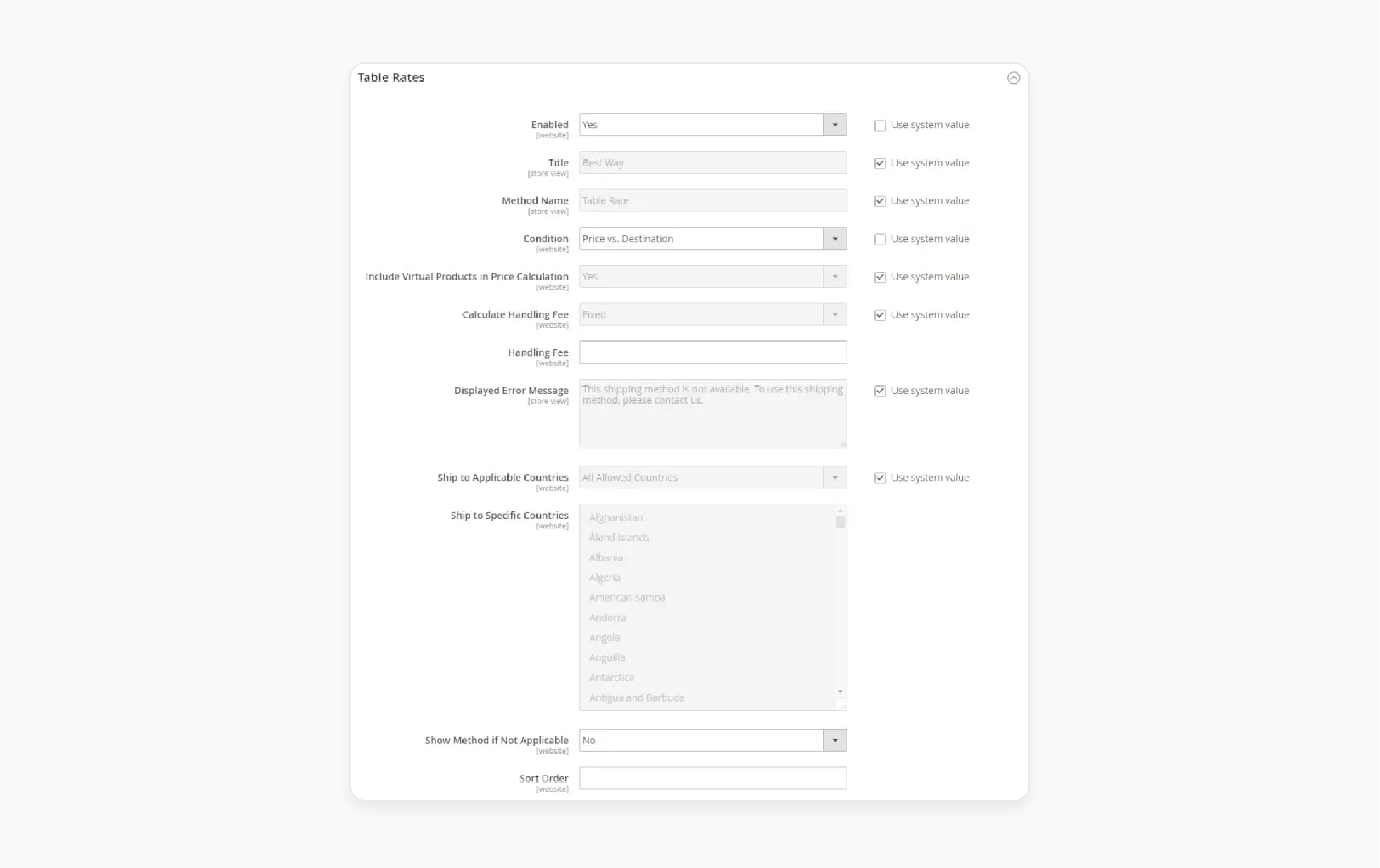 setting up payment and shipping options in magento 2