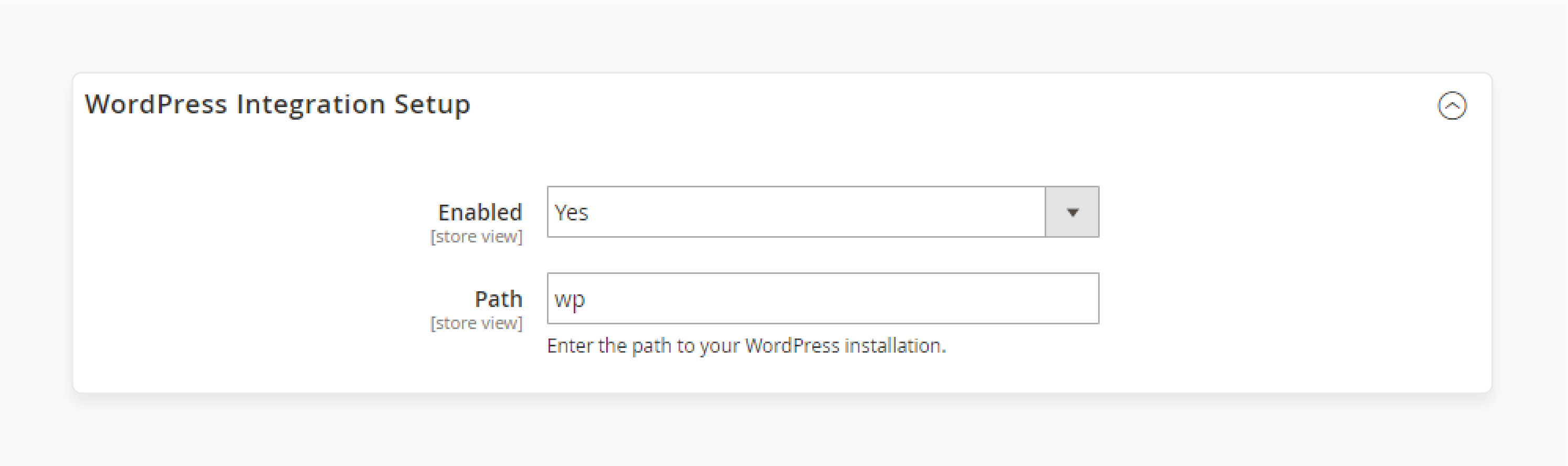 configuring the fishpig magento 2 wordpress integration module settings