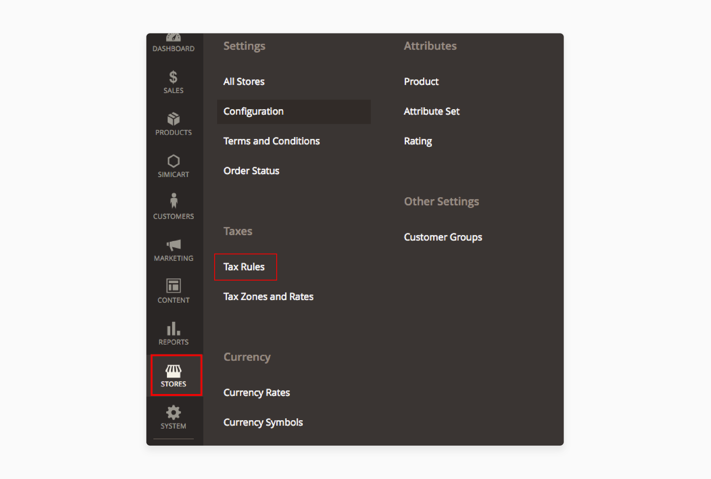 Access Tax Rules in Magento 2