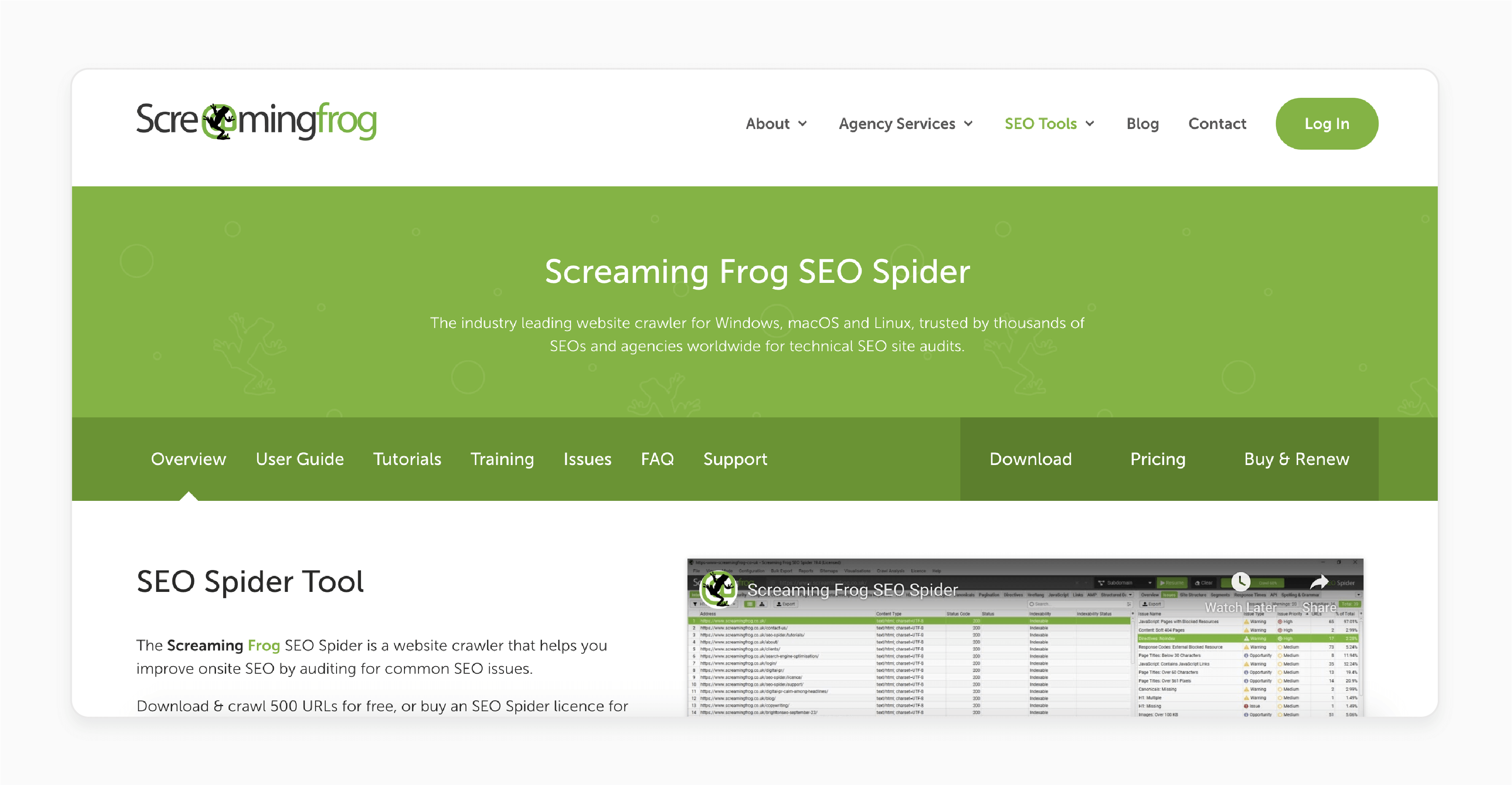 Screaming Frog tool for Magento SEO audit