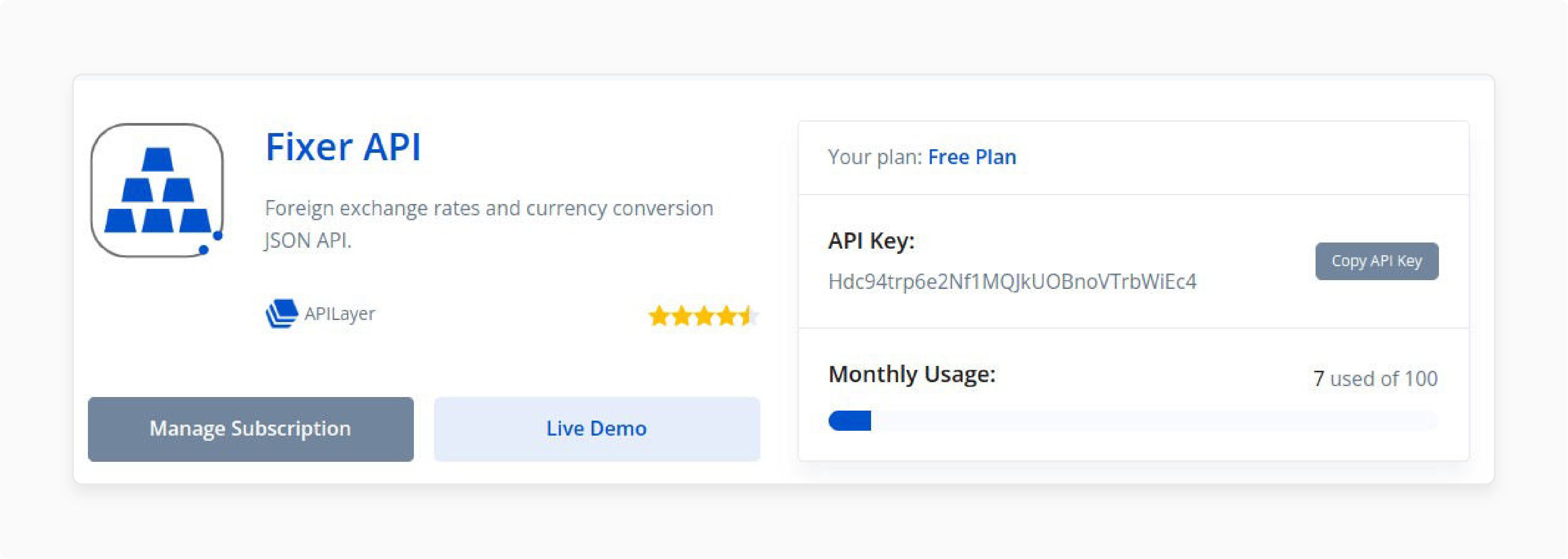 Step 1-Generate the Fixer.io API Key-4