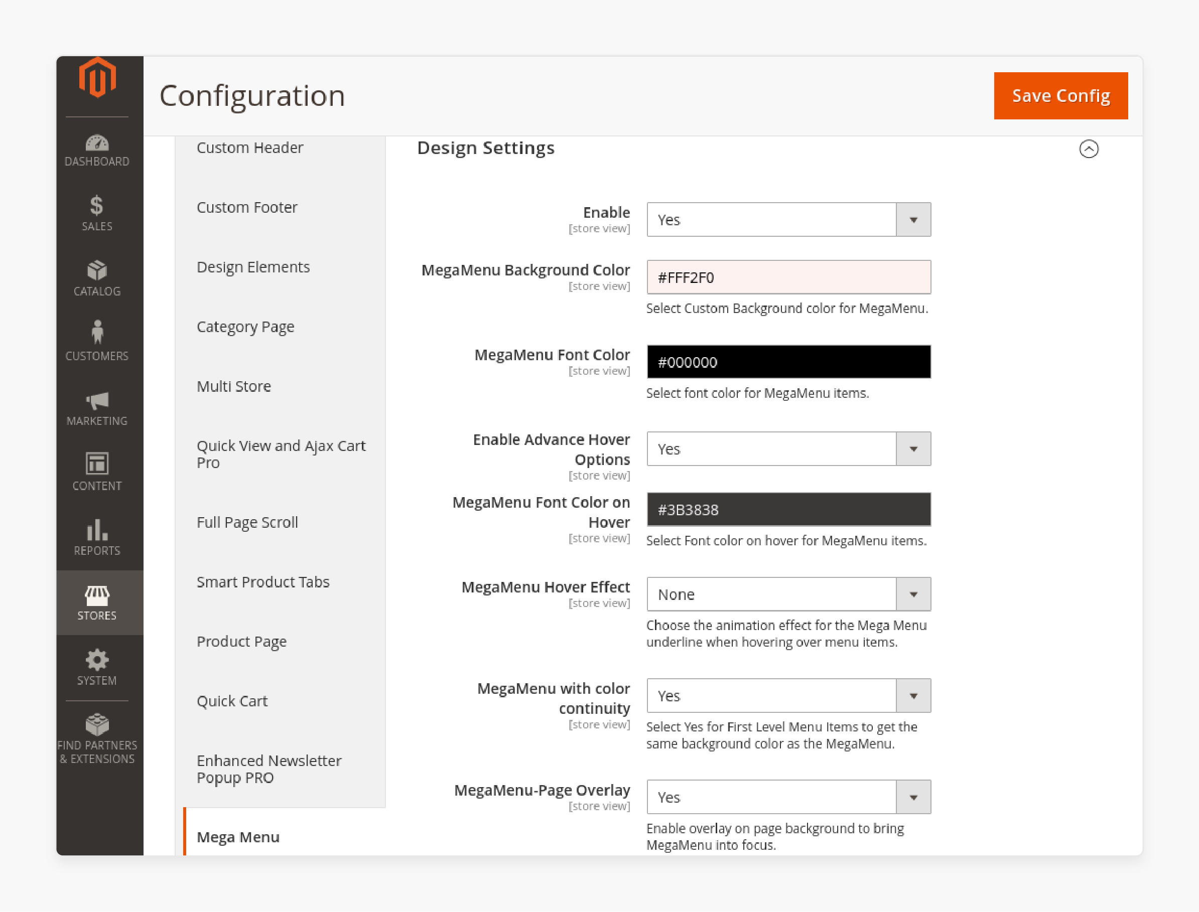 Customizing Magento 2 Menu Appearance