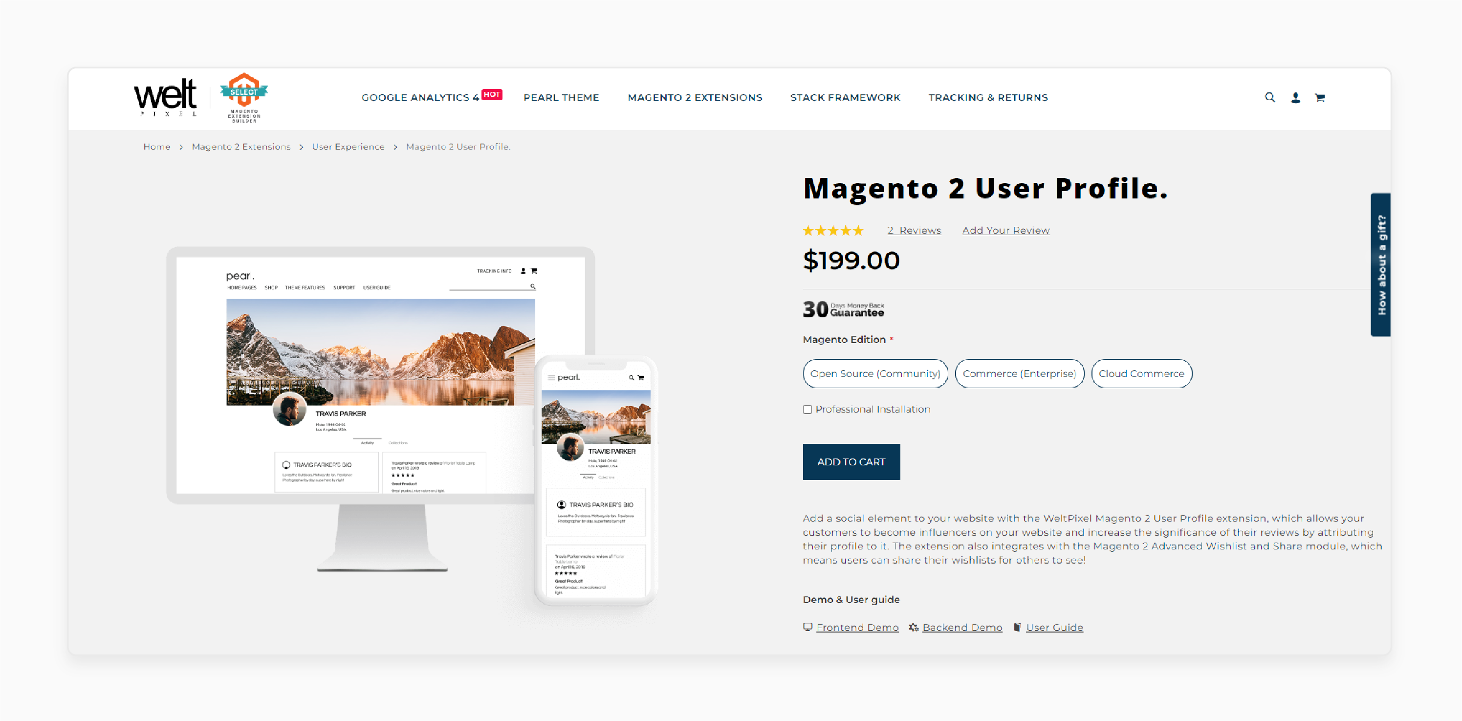 magento 2 customer profile module by weltpixel for enhanced user engagement