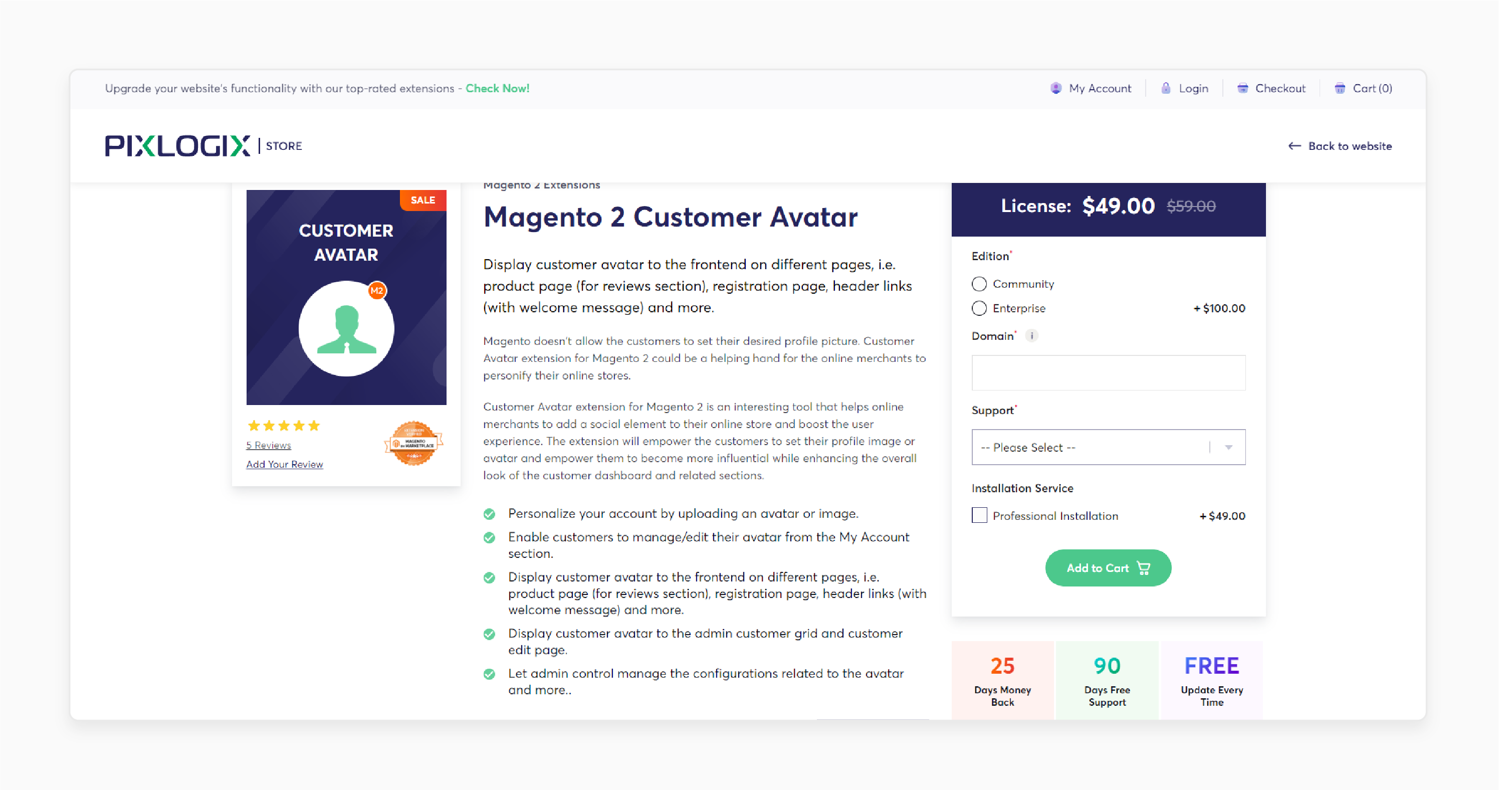 magento 2 profile picture extension by pixlogix displaying avatars on product pages