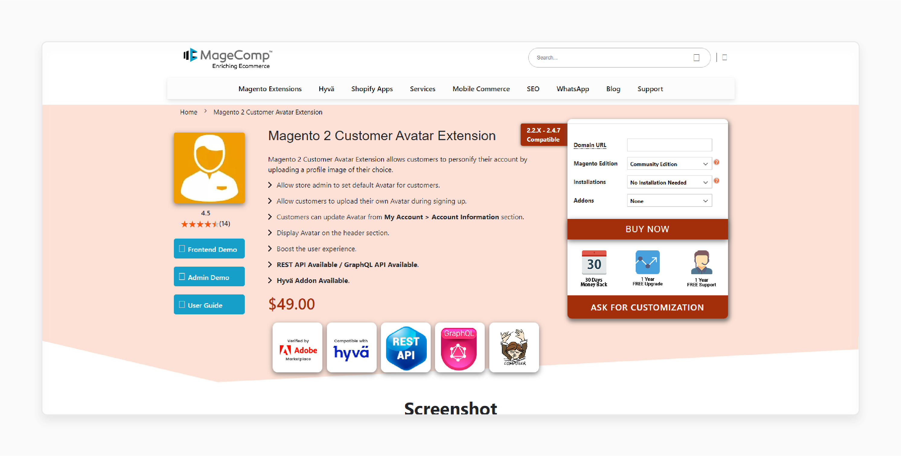 magento 2 photo or avatar extension by magecomp for enhanced user personalization