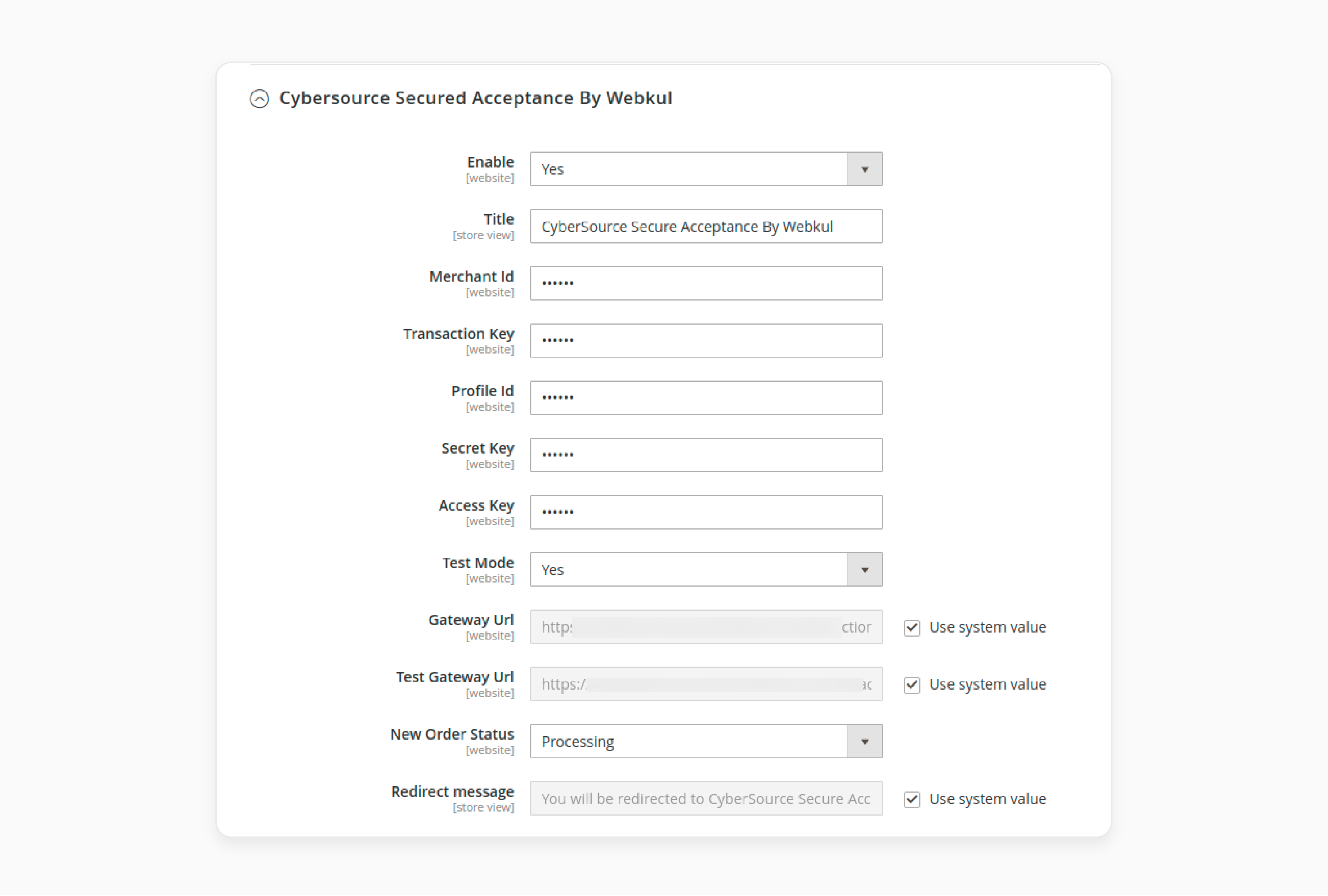 Enable the Magento 2 Cybersource Extension