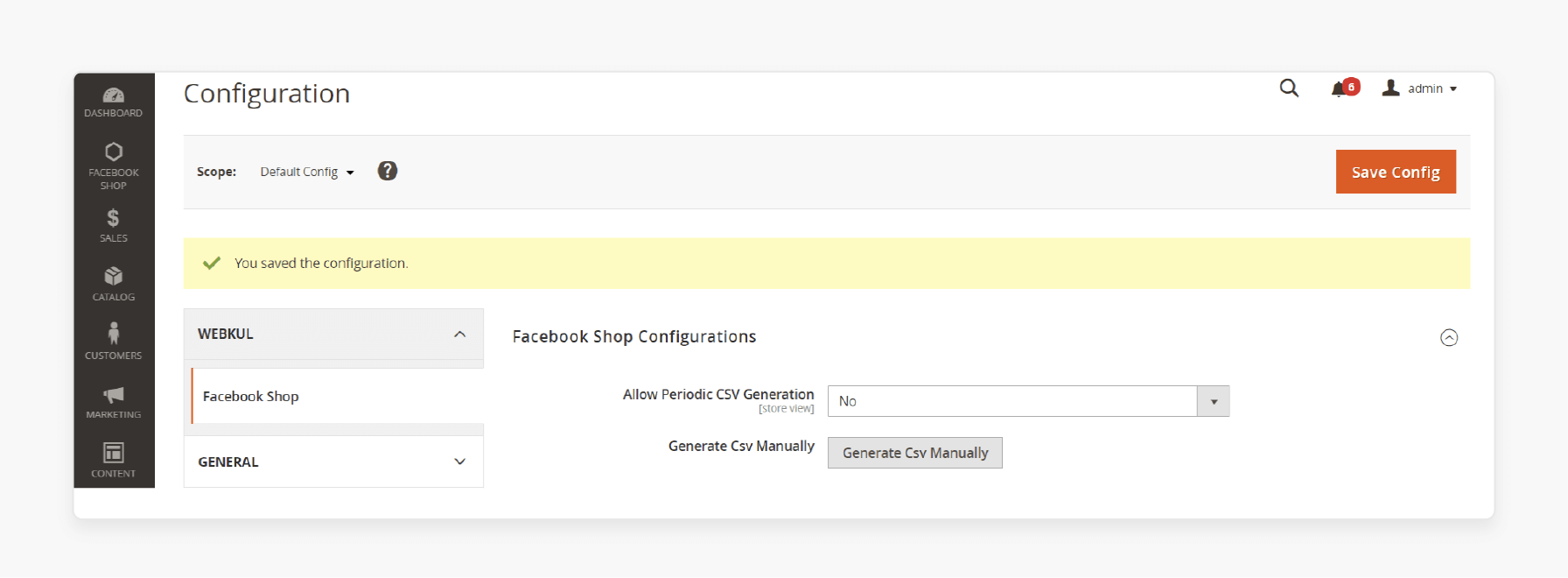 Configuring Product Feed Management Settings for Magento Instagram Shop