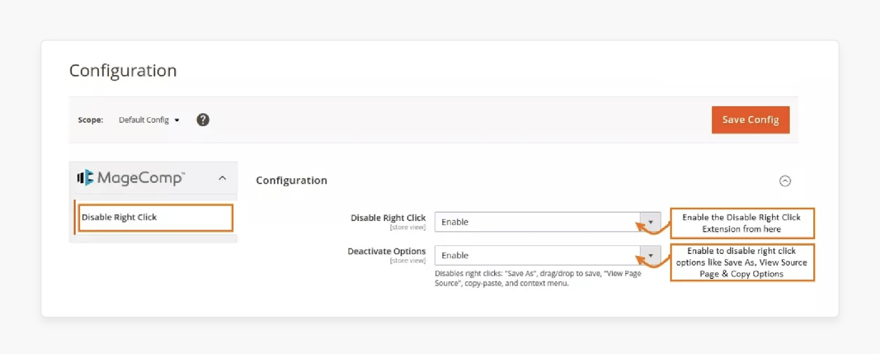 Navigate to Configuration in Magento 2 admin