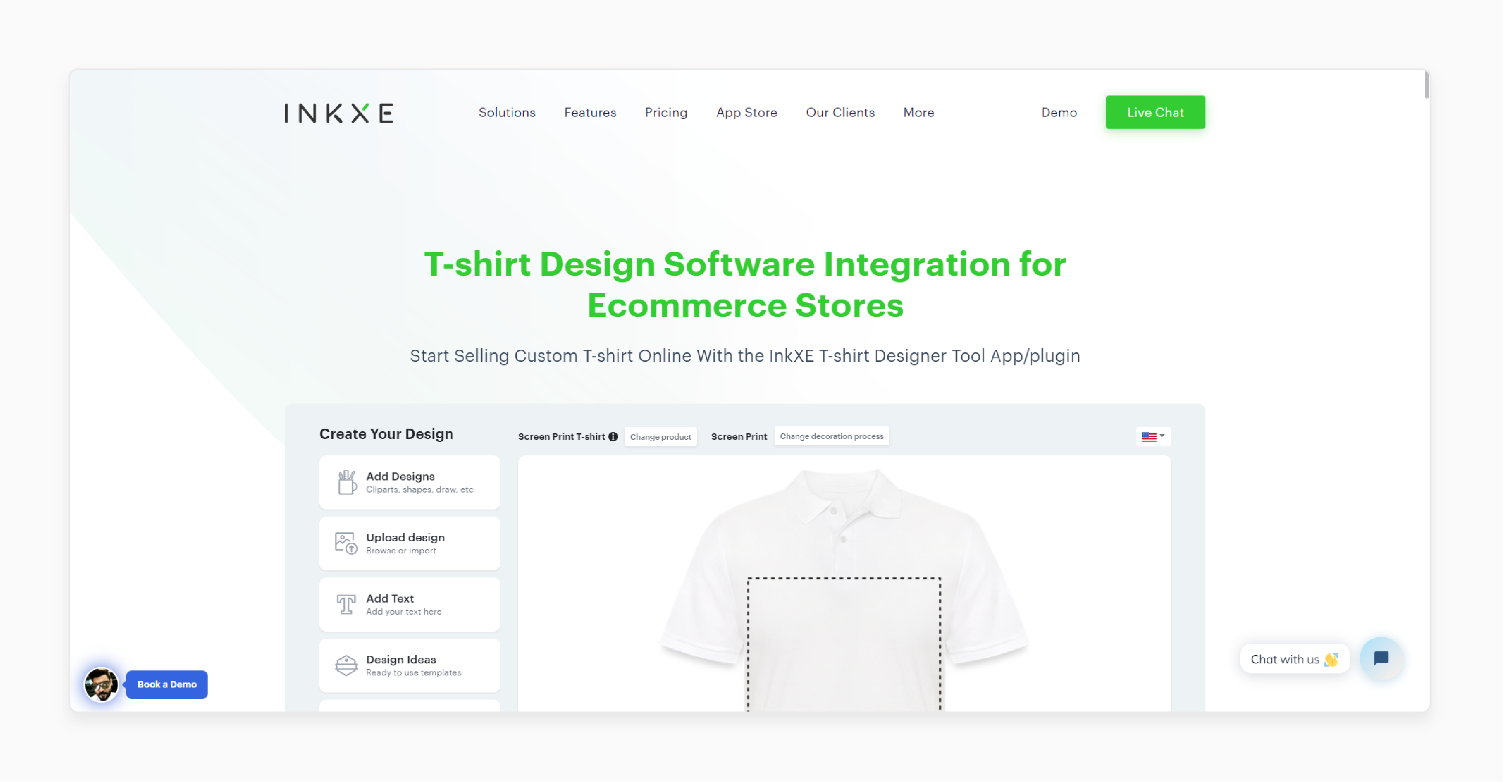 inkXE Magento T-Shirt Design Tool