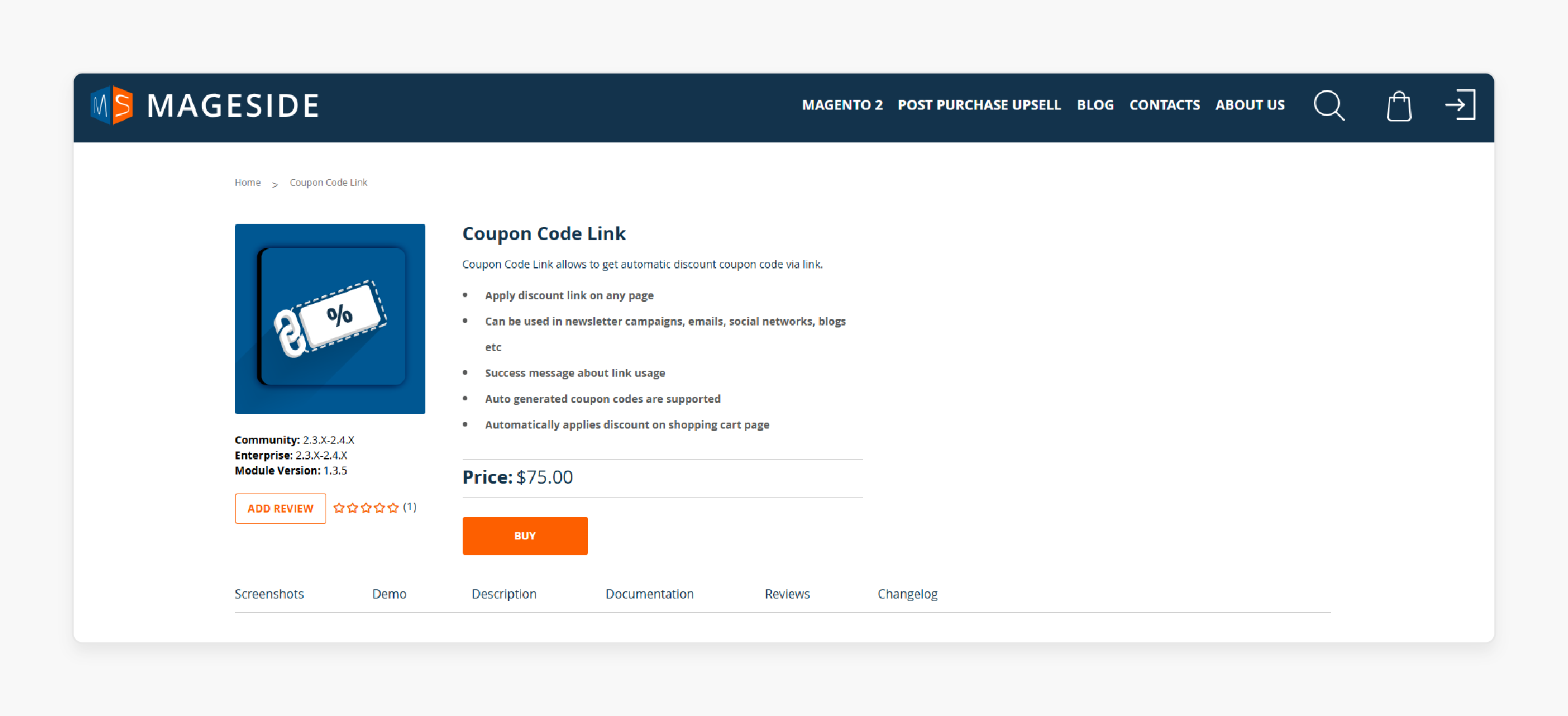 magento 2 coupon code link features and pricing extension by mageside