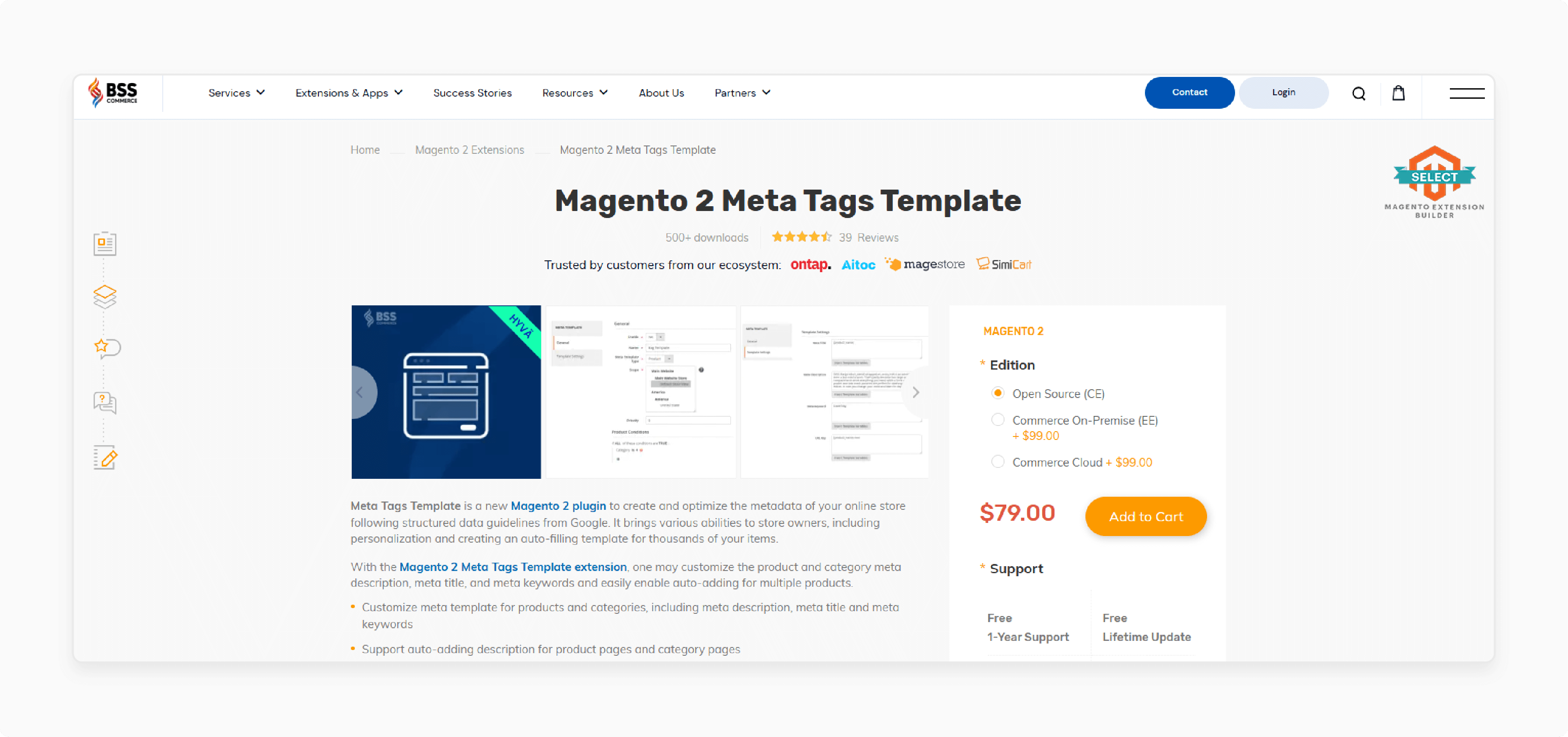 BSS Commerce Magento 2 Meta Tags Template