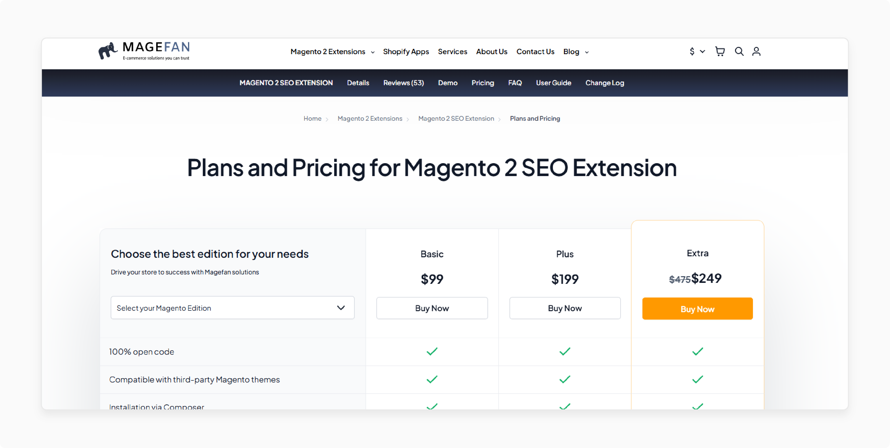 Magefan Magento 2 SEO Extension