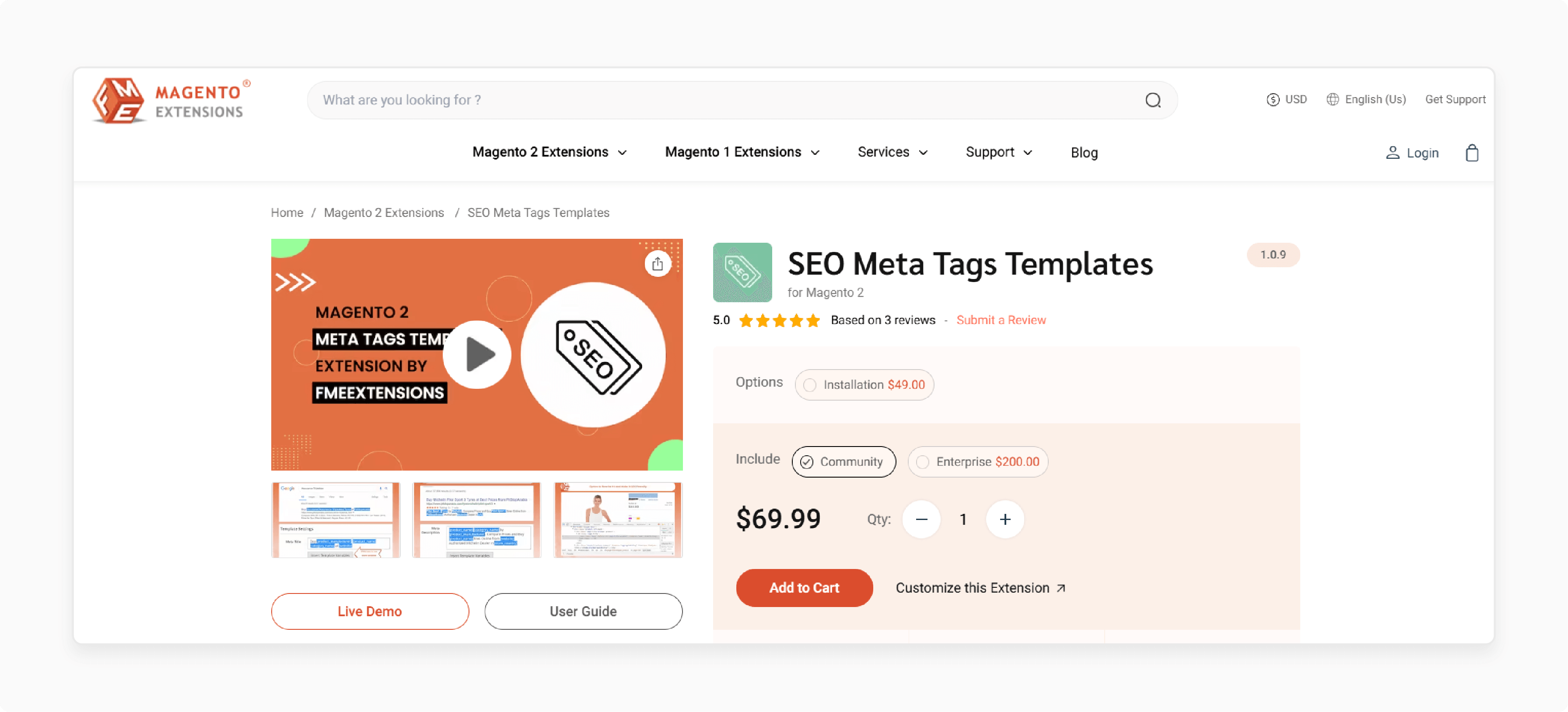 FMEextensions Magento 2 Meta Tags Templates