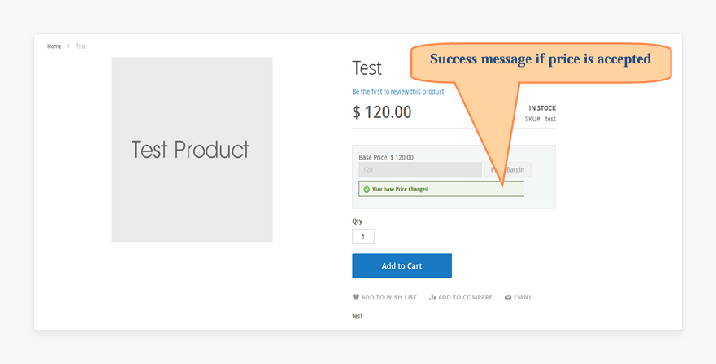 Customer Price Bargain Request in Magento 2