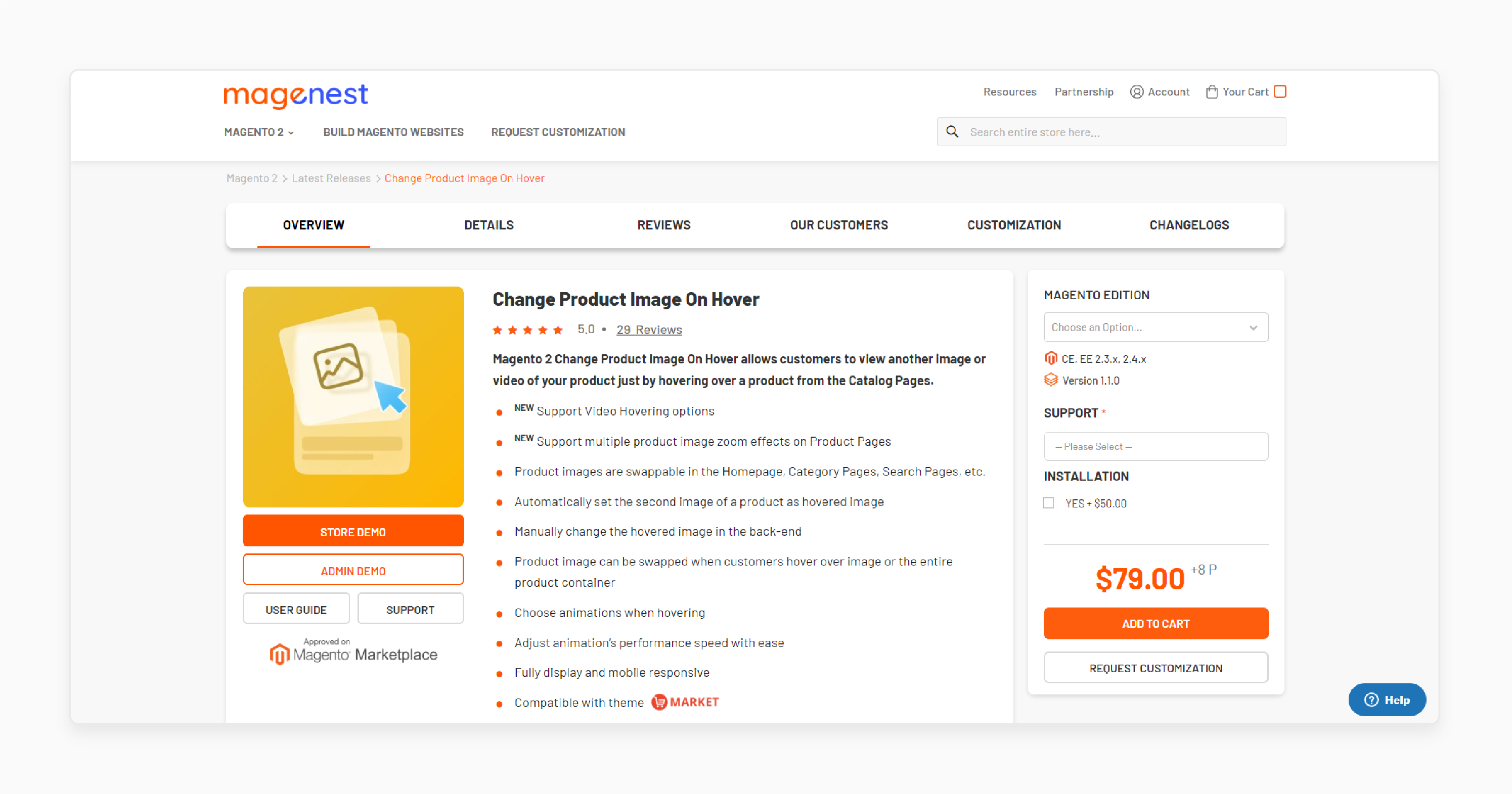 Change Product Image On Hover - Magenest