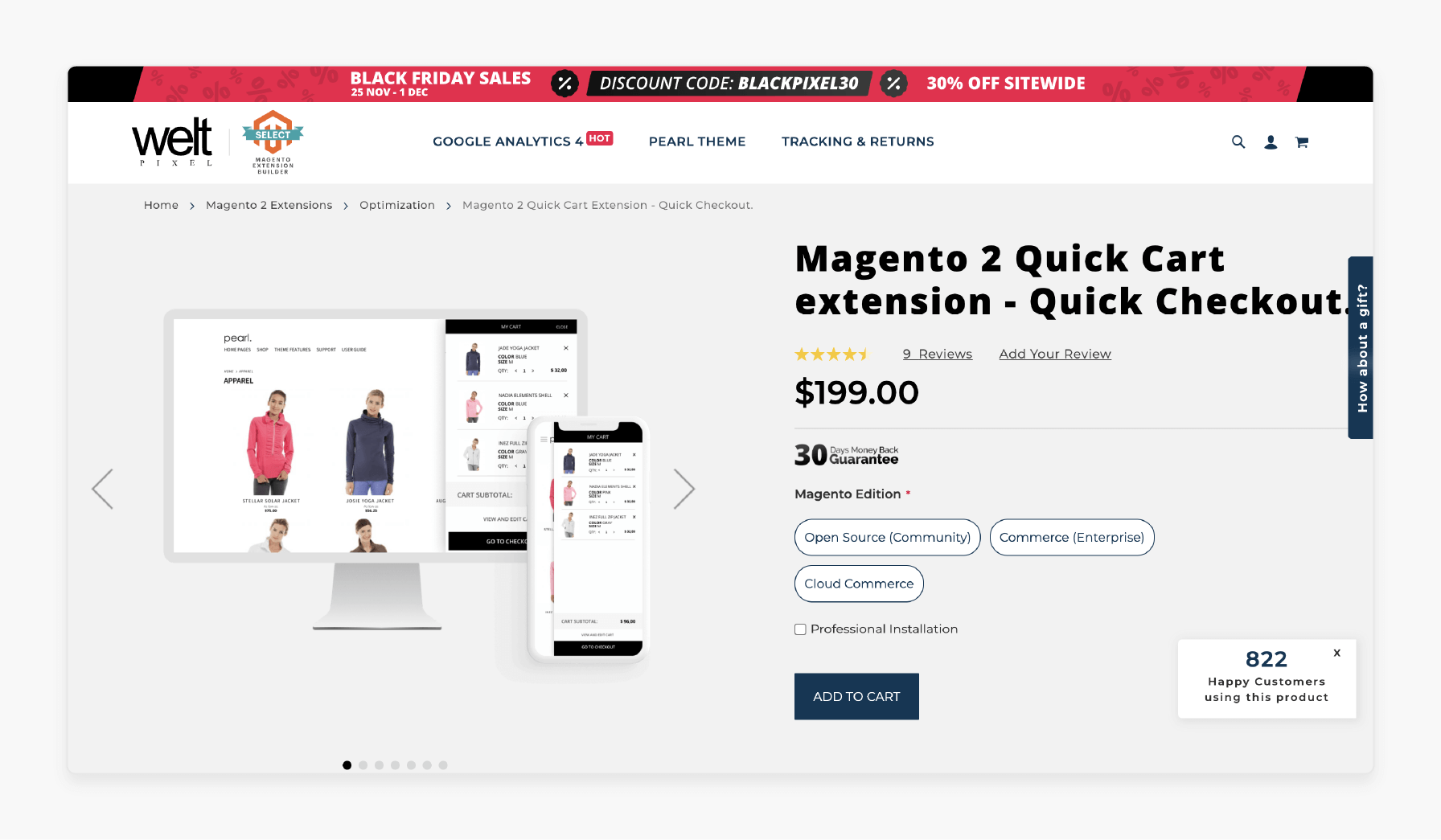 Magento 2 Mini Cart Extensions by Welt Pixel