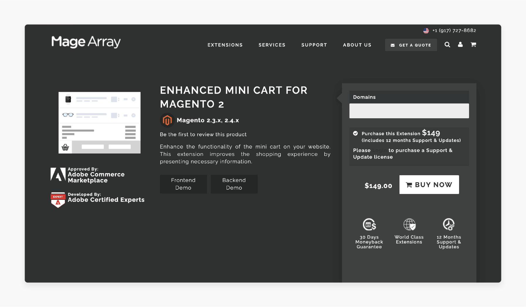 Magento 2 Mini Cart Extensions by Mage Array