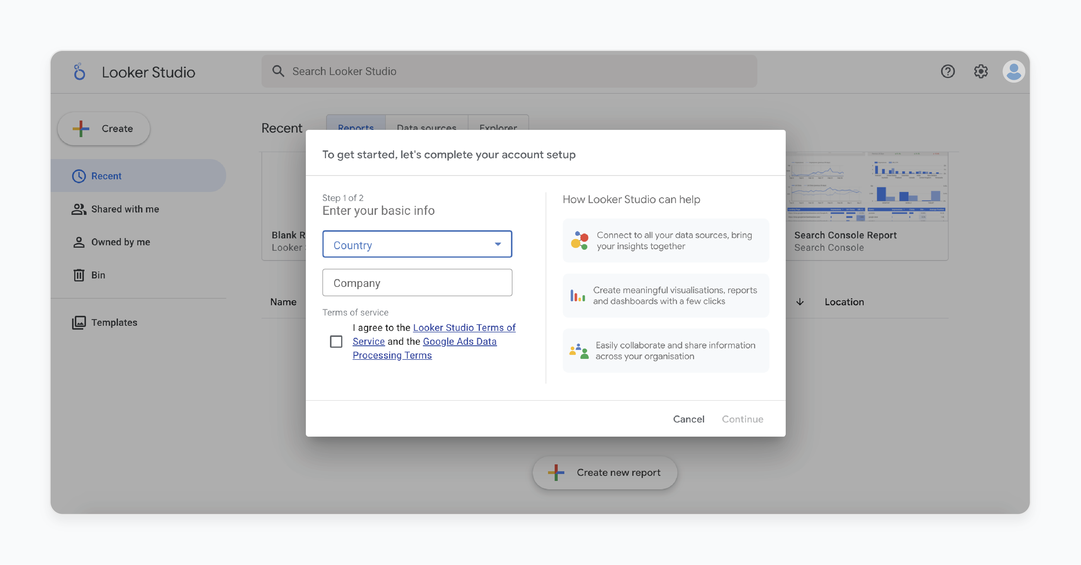 Configuring the Connector in Google Data Studio