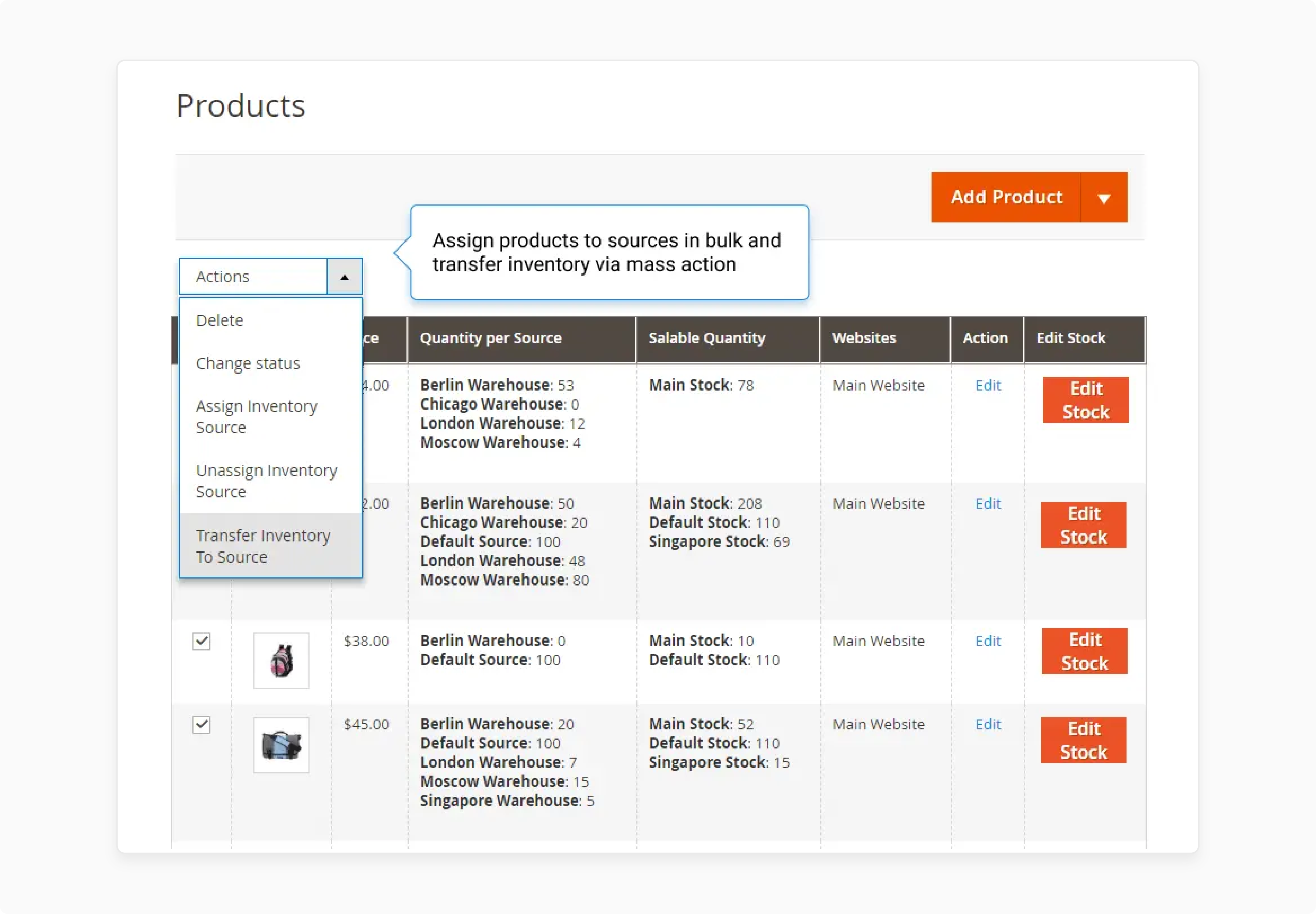 Magento Inventory Extension to Manage Products in Bulk