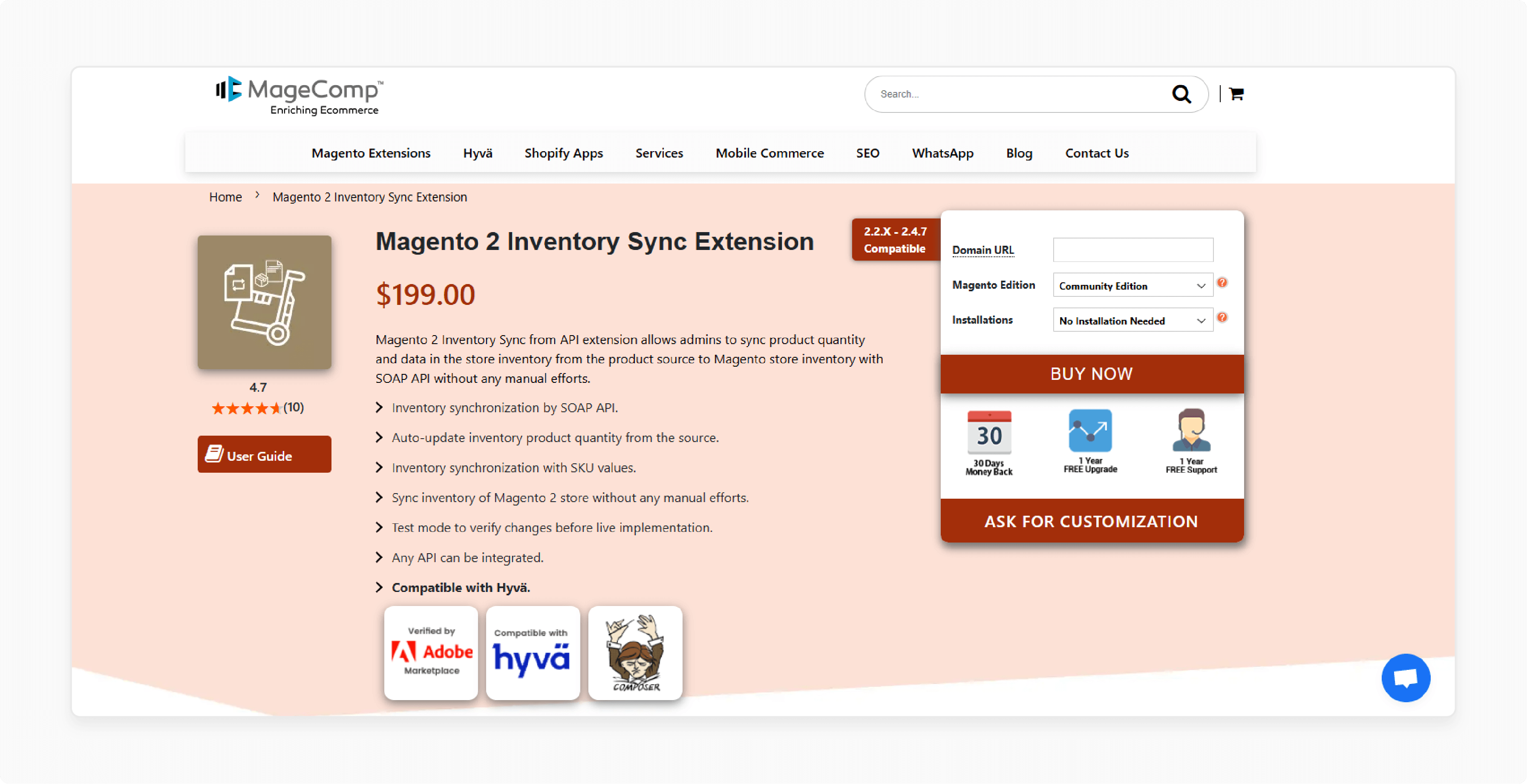 MageComp Magento Inventory Extension