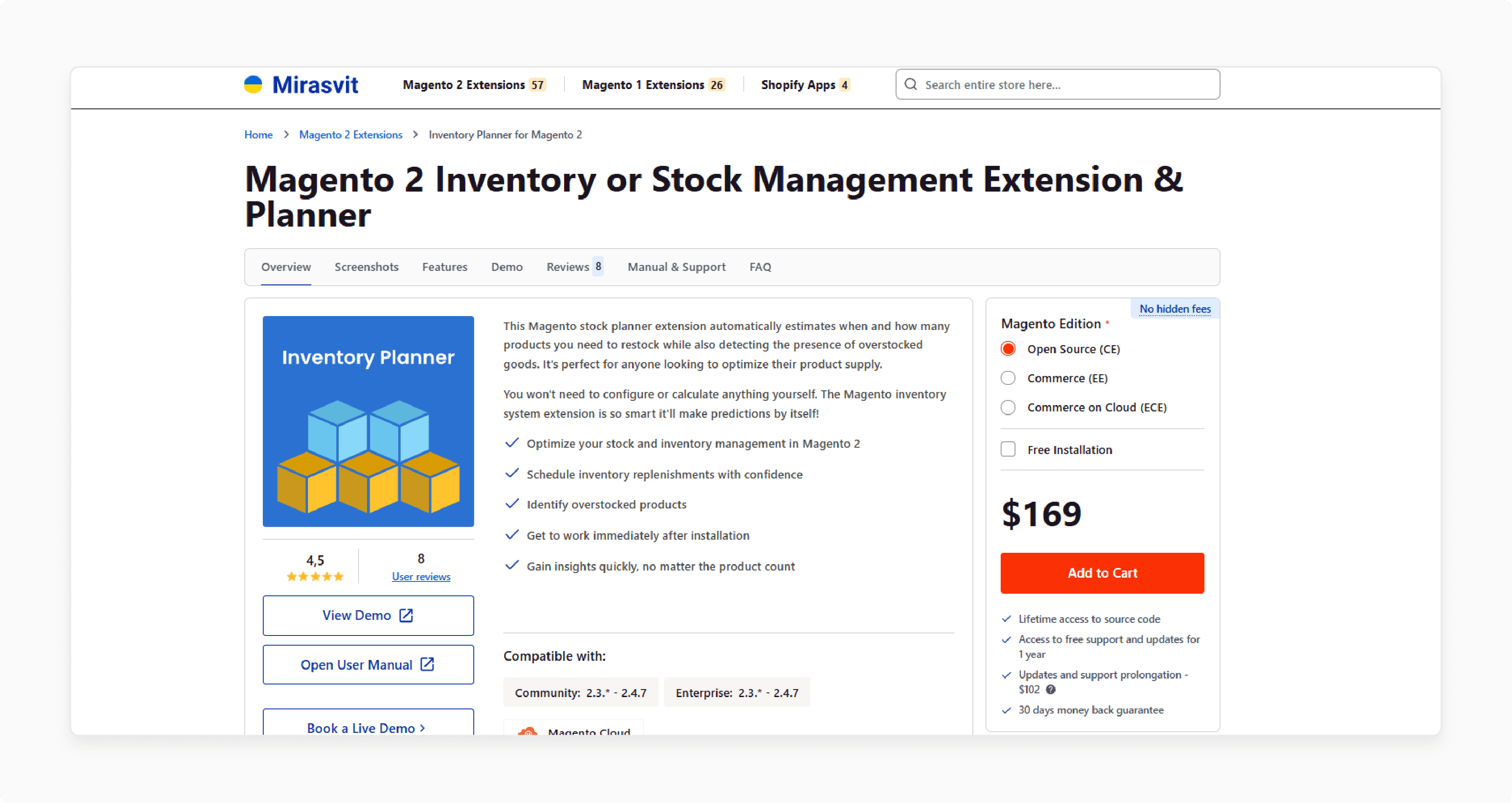 Mirasvit Magento Inventory Extension