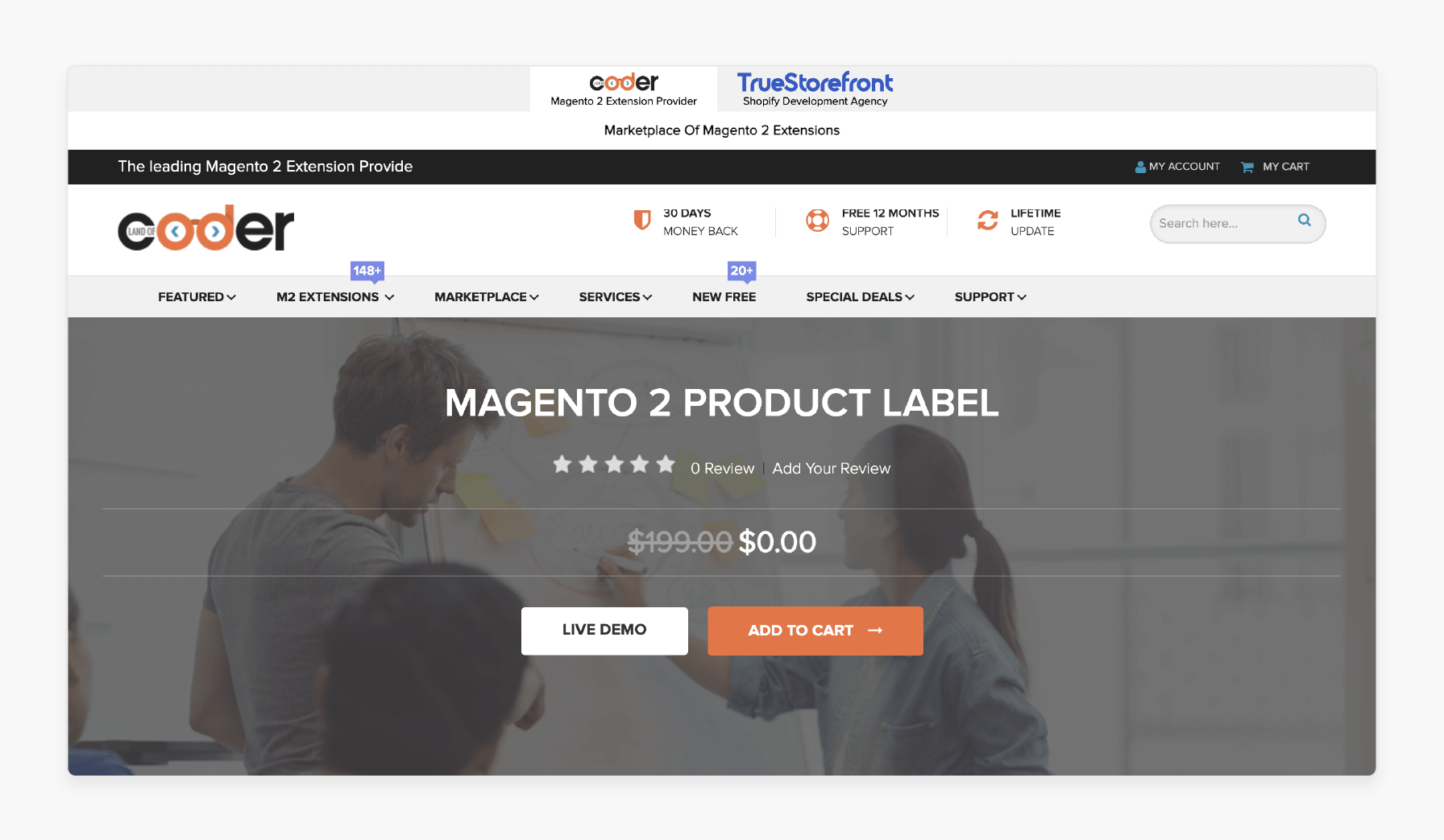 LandofCoder Magento 2 Product Label Extensions