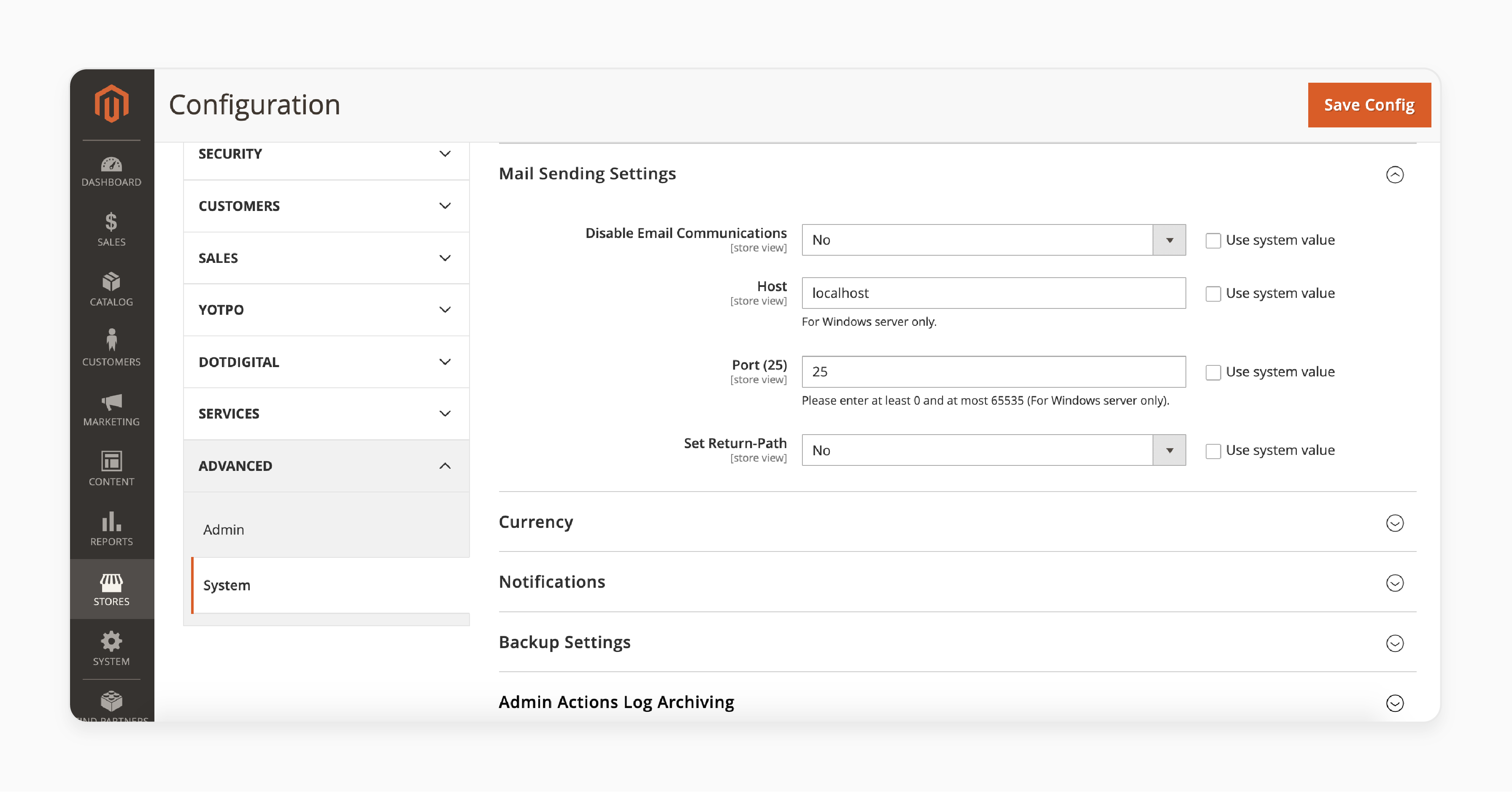 Verify SMTP Setting