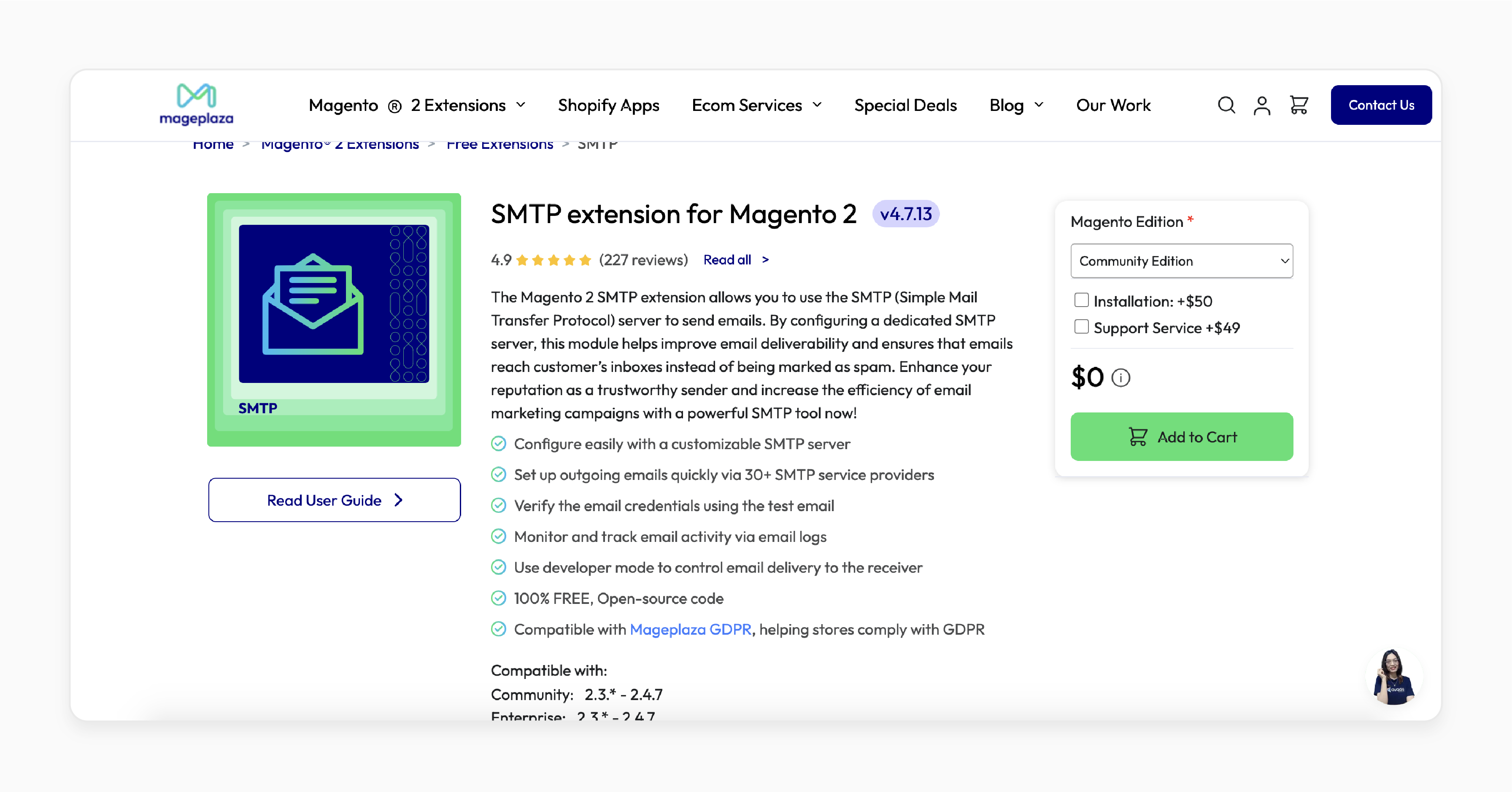 SMTP Extension for Magento 2 - Mageplaza