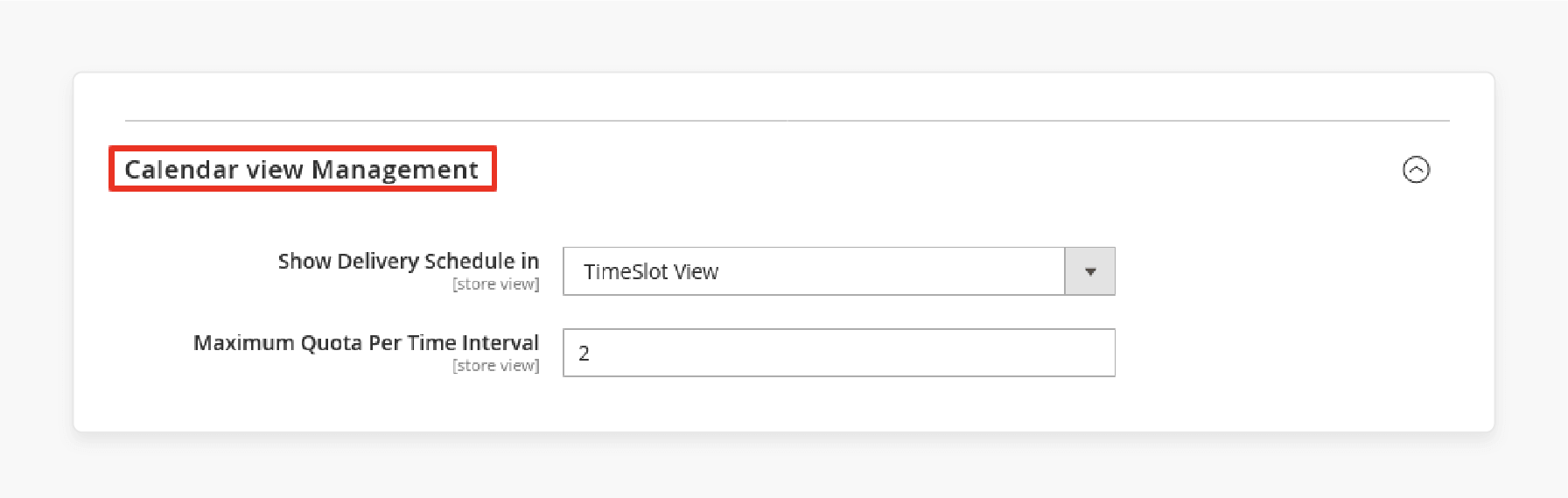 magento 2 delivery date calendar configuration with time slot view and quota settings