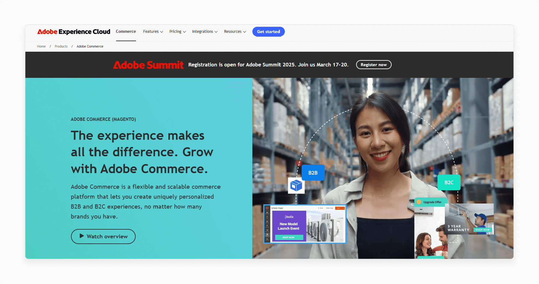 Features of Adobe Commerce for larger businesses