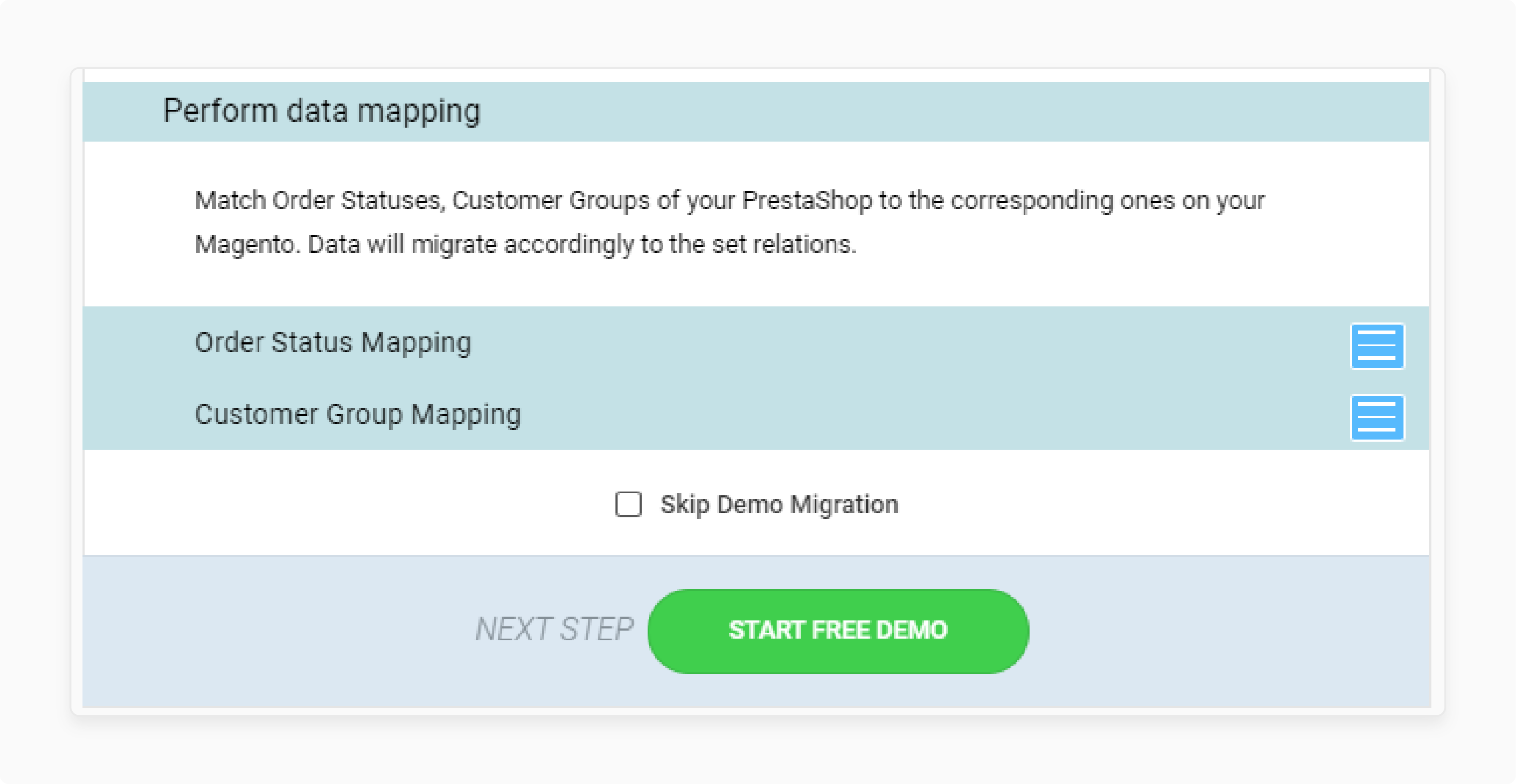 Mapping data during PrestaShop to Magento 2 migration