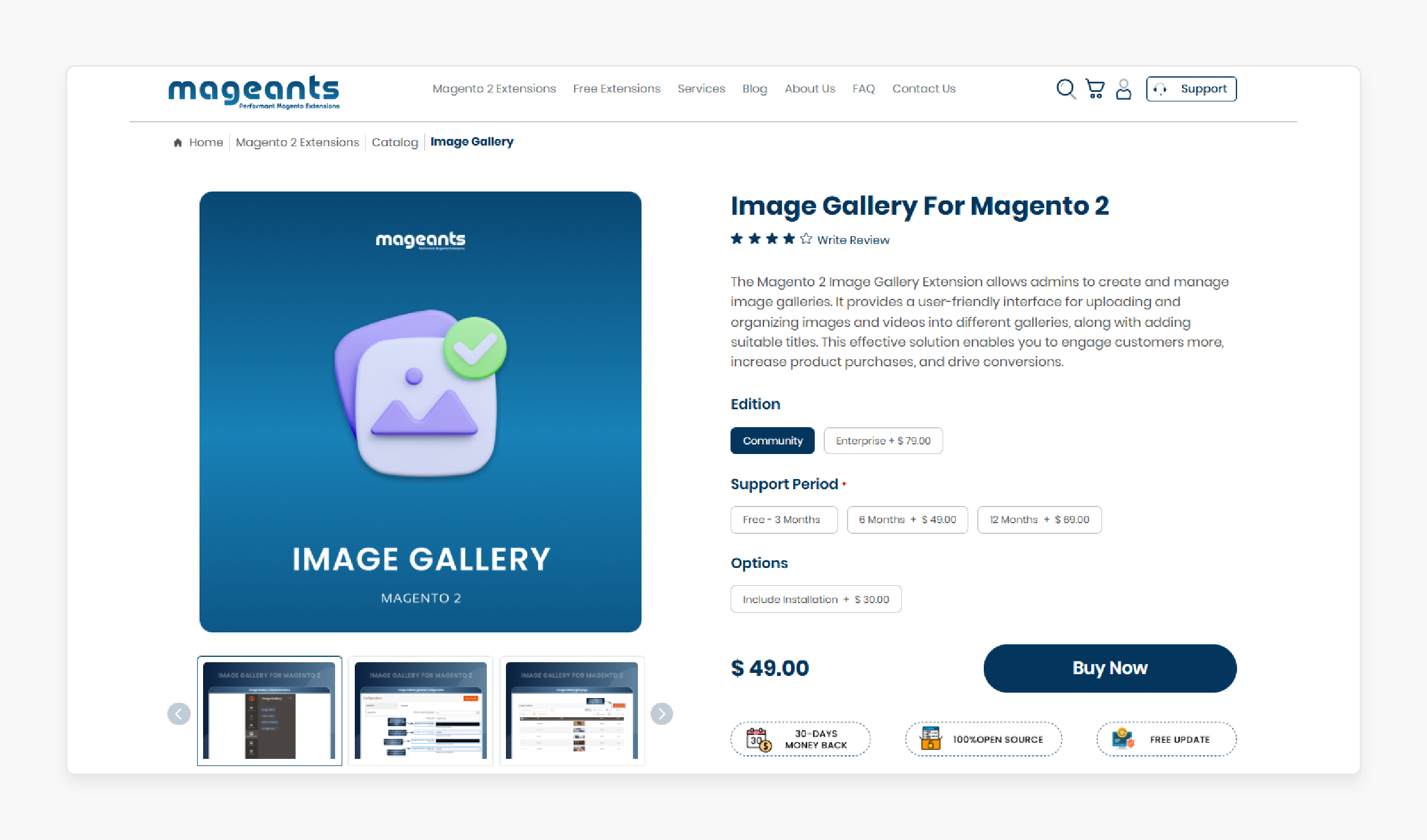 Image Gallery For Magento 2 - Mageants