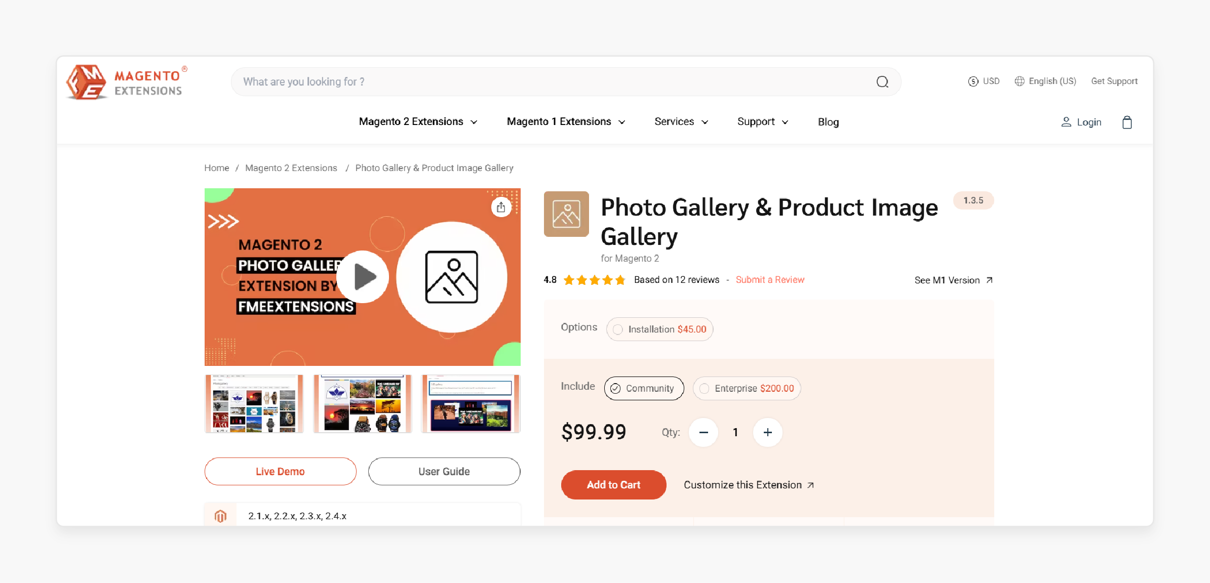 Photo Gallery &amp; Product Image Gallery for Magento 2 - FME Extensions