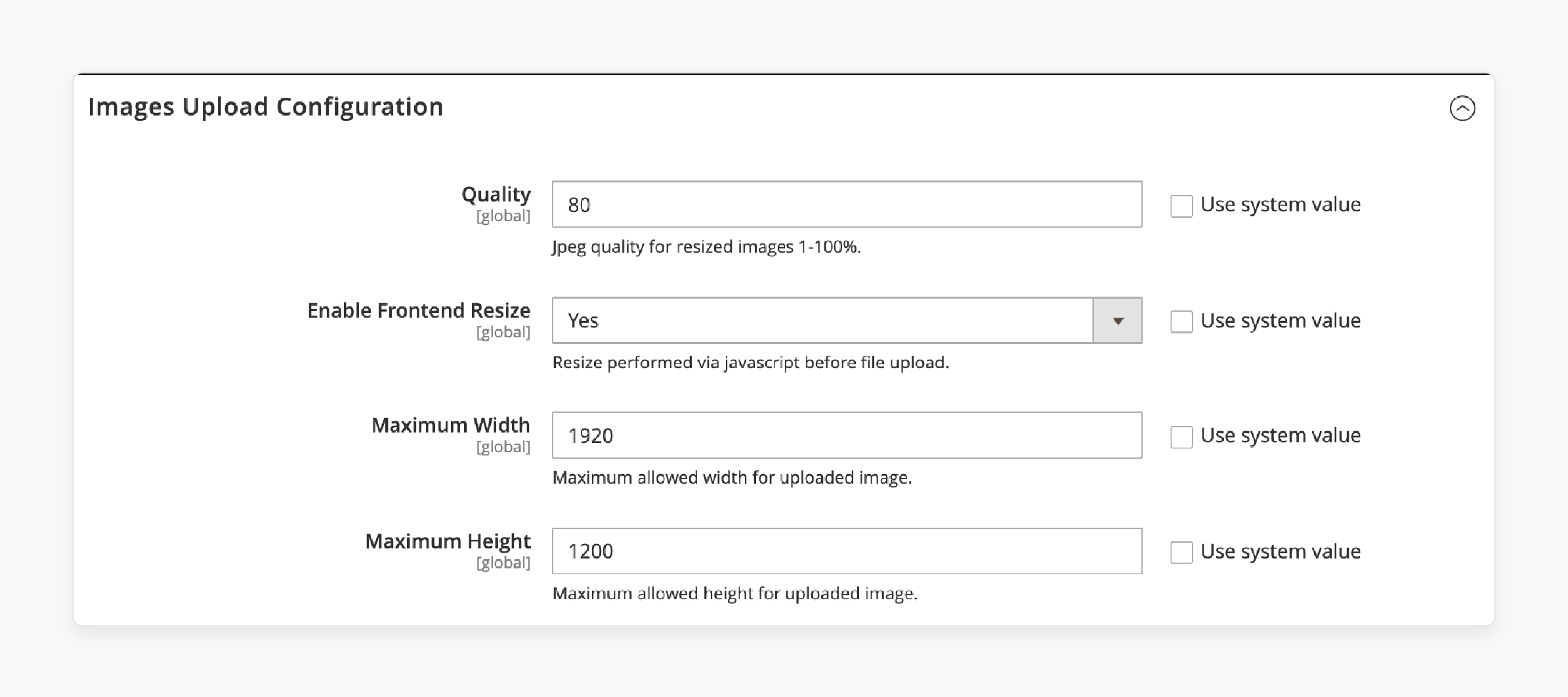 Implement Custom Image Sizes and Aspect Ratios