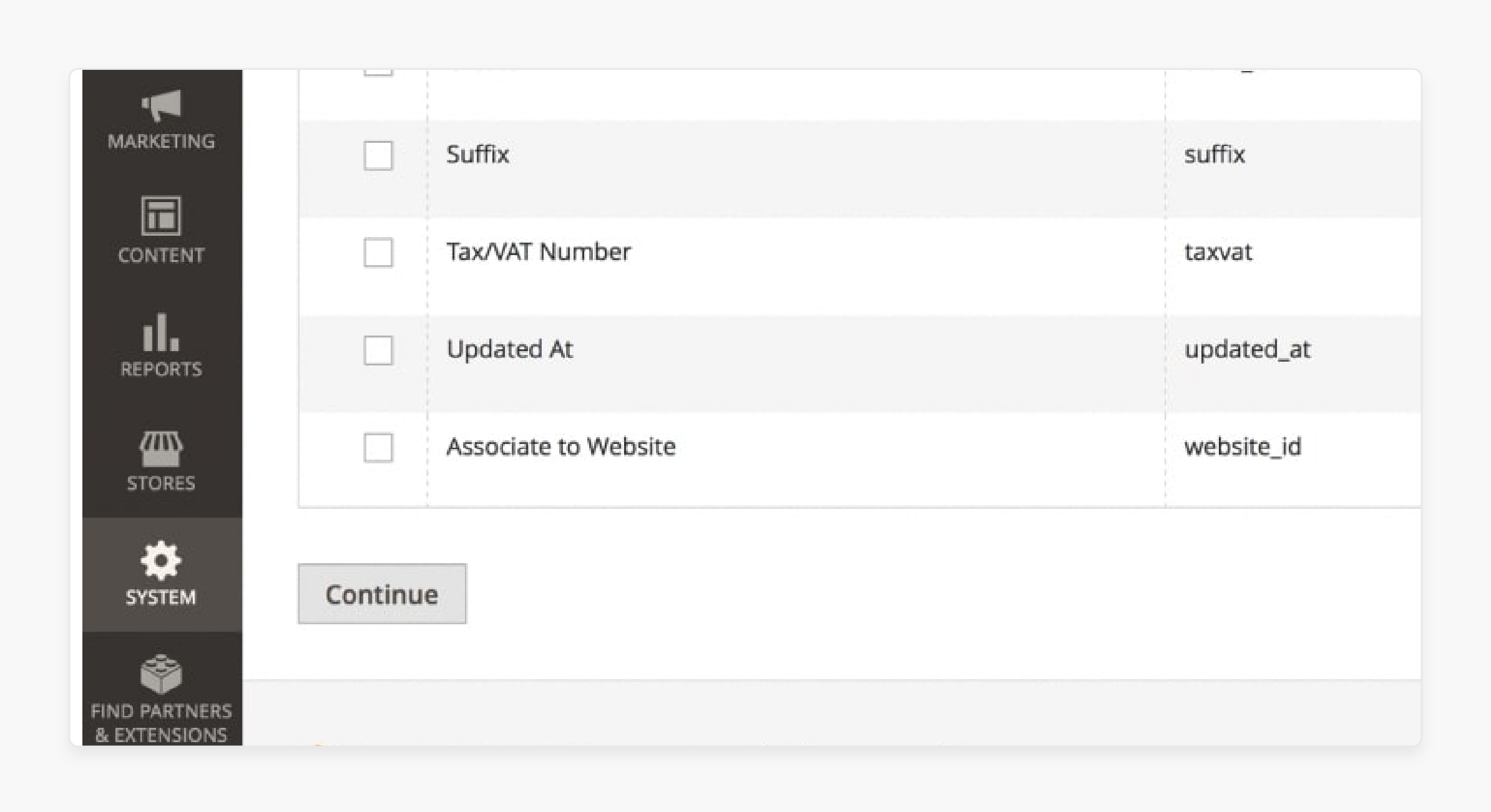 Step 6 for downloading customer data file