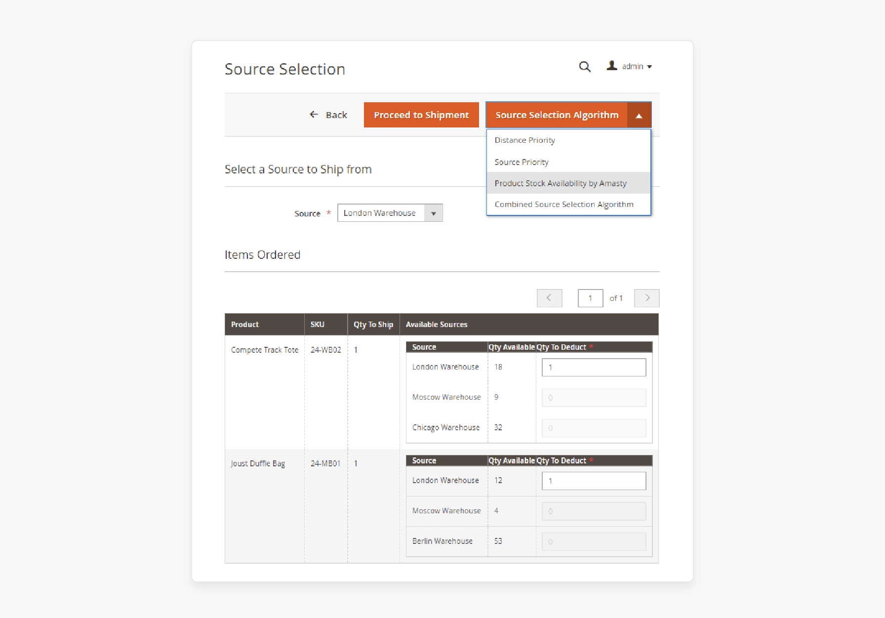 Setup Shipments in Magento 2 Multi Warehouse Extension Settings