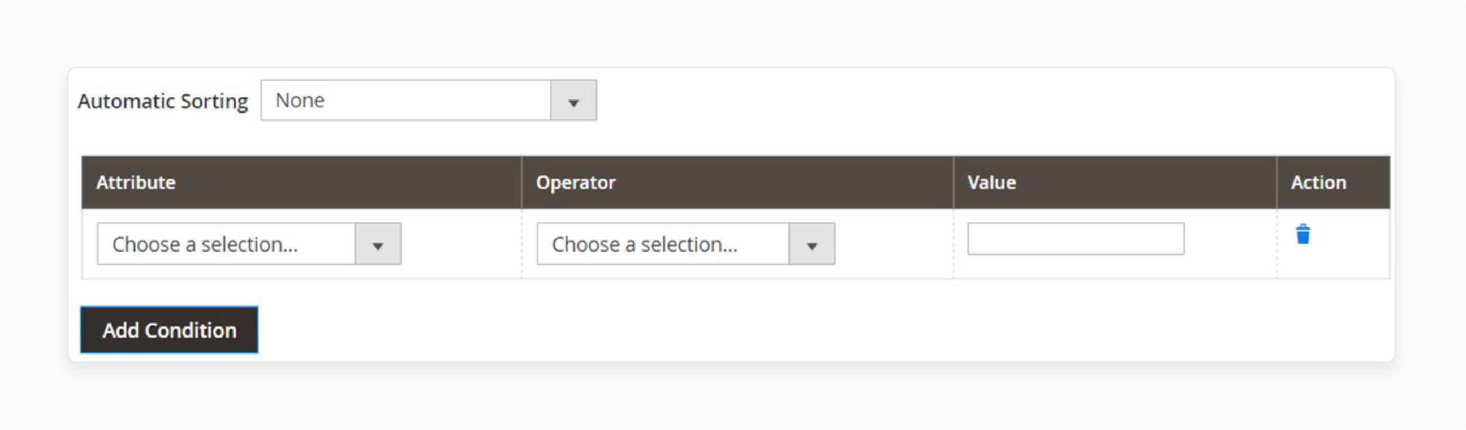 automatic sorting conditions in magento 2 visual merchandiser for dynamic product arrangement