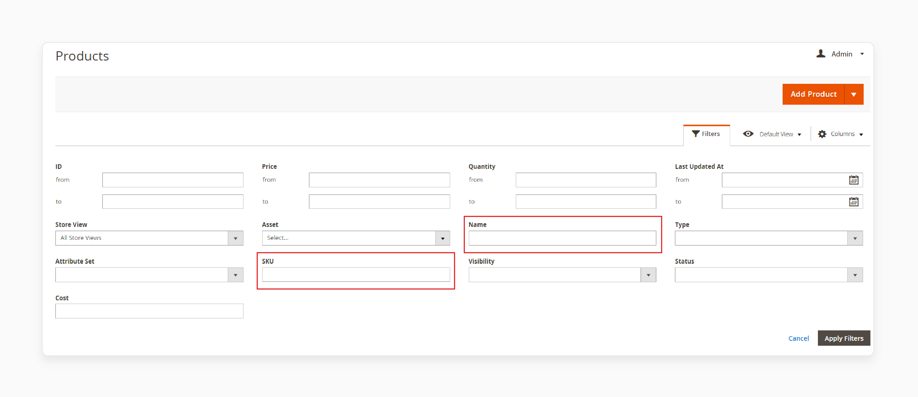 manage product displays in magento 2 visual merchandiser with sorting options by sku, name, and attributes