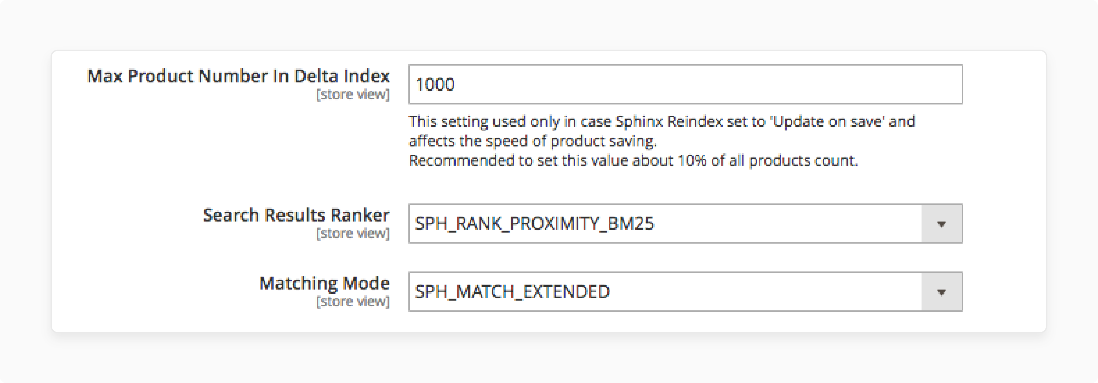 Configuring delta indexing in Sphinx Search