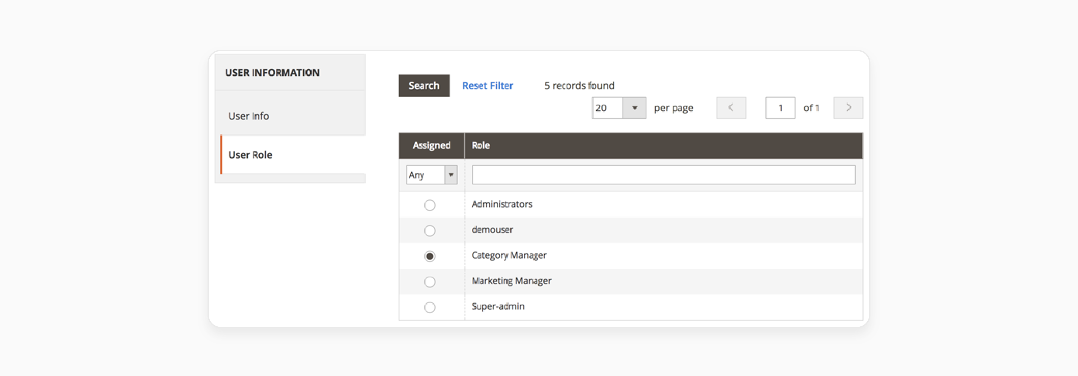 Create sub-admin users and assign roles in Magento 2