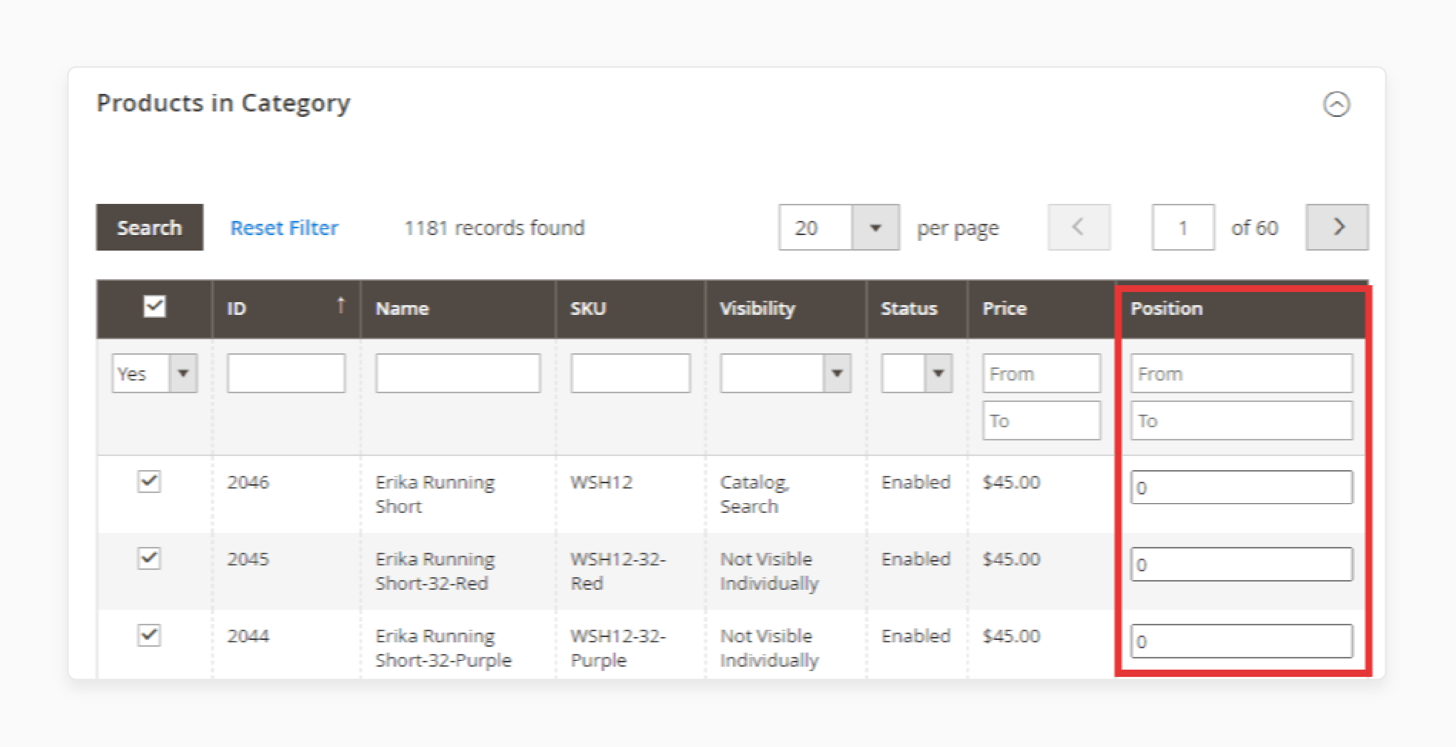 Go to Products in Category in Magento 2 Category Sort by Position