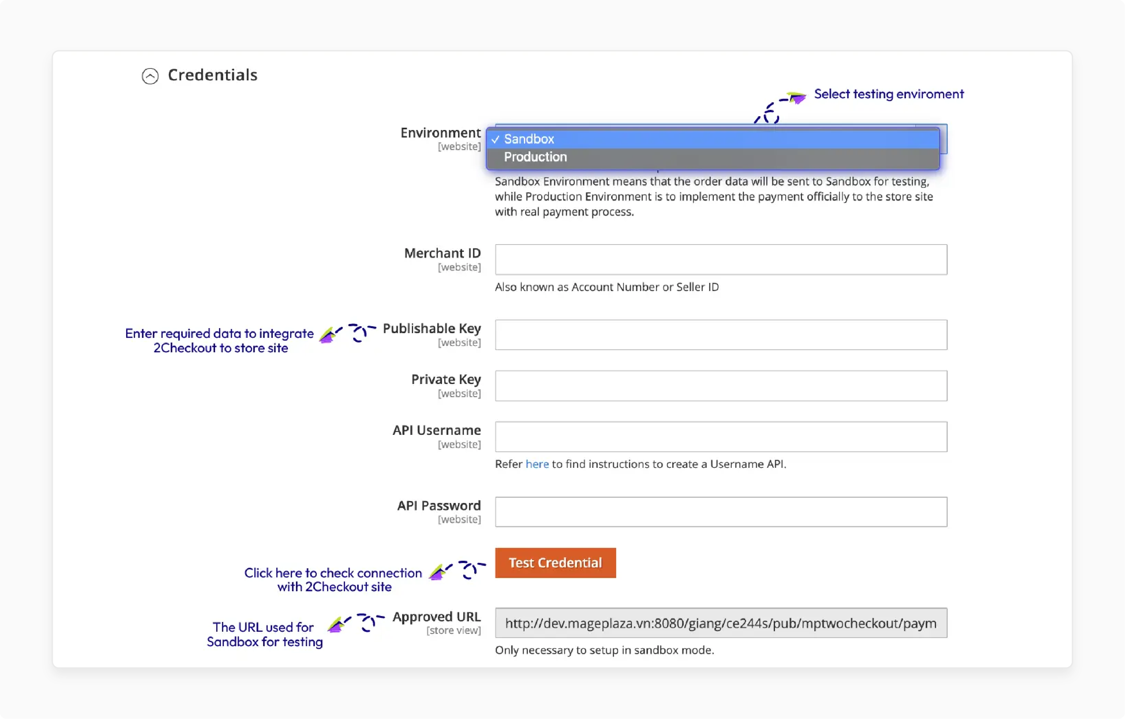 Payment Settings for Magento 2 2Checkout Payment Integration