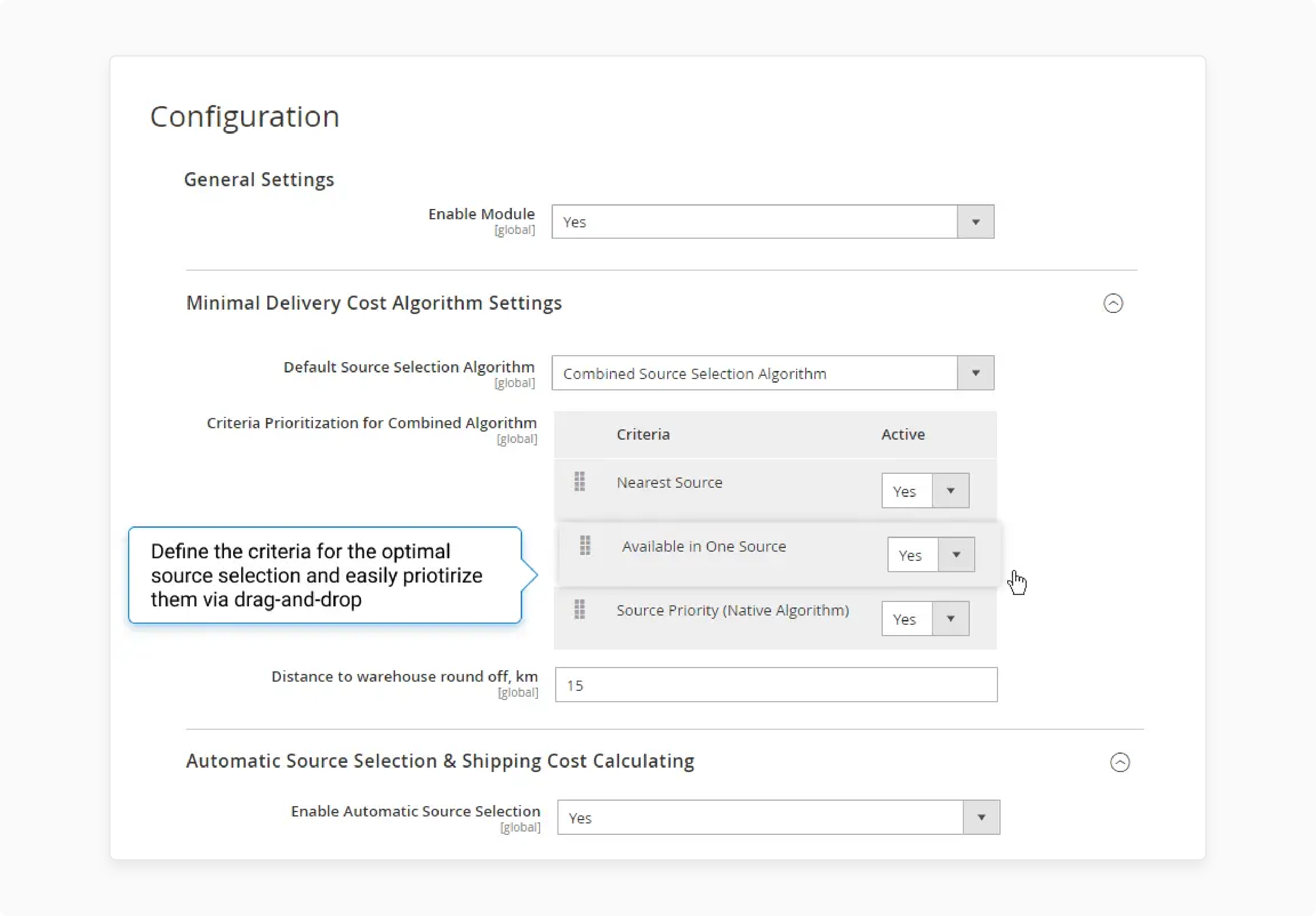 Source Prioritization and Customizable Fulfillment