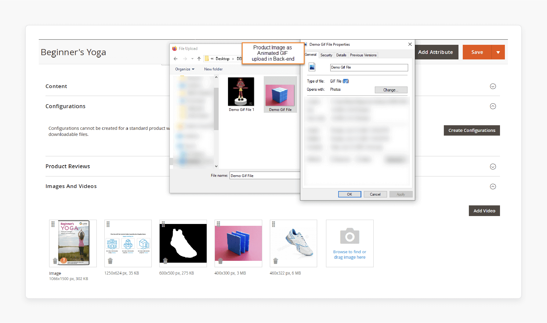 upload animated gif files for products using the magento 2 backend admin panel