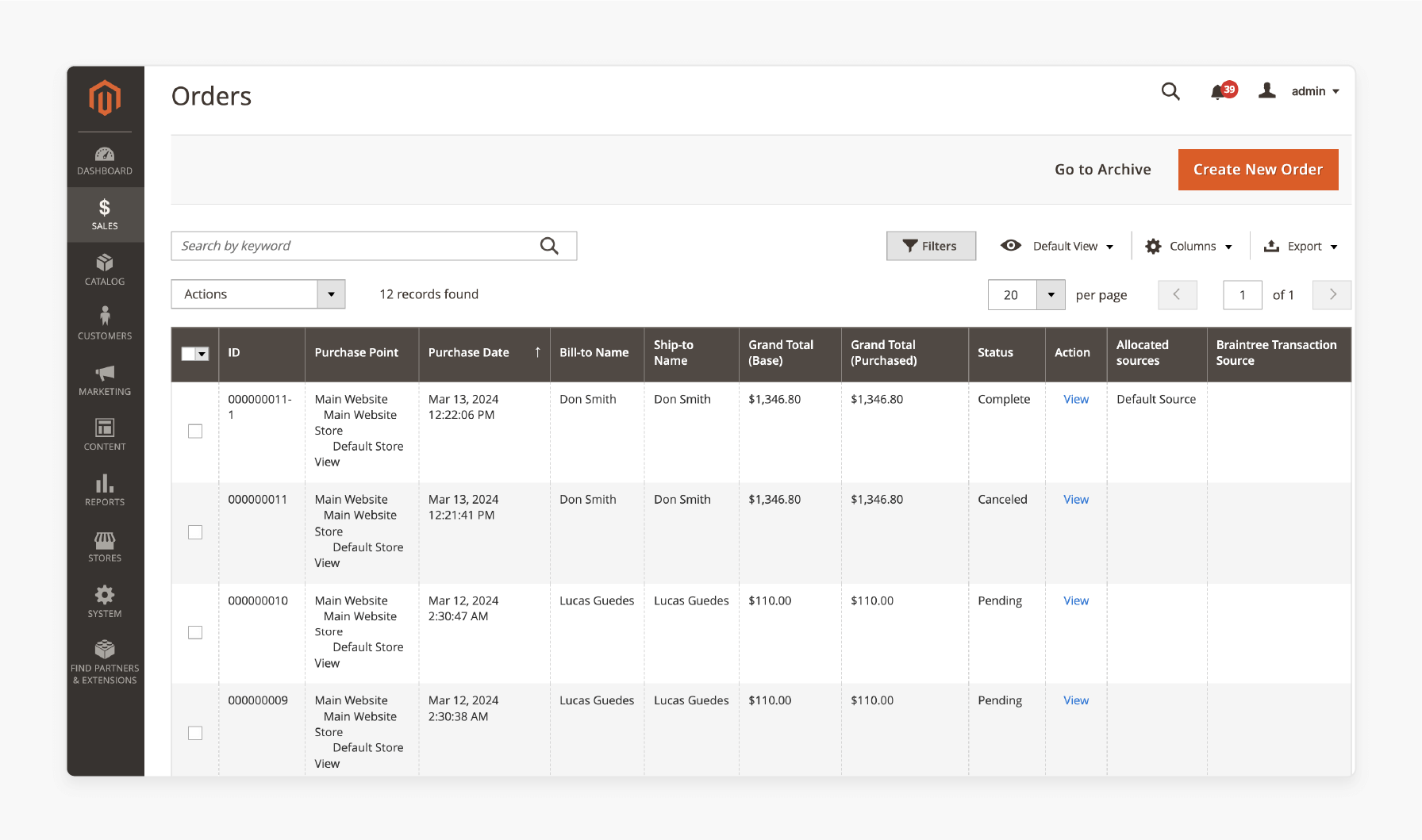 Configuring Magento 2 BlueSnap Payment Gateway Settings in Magento Admin Panel