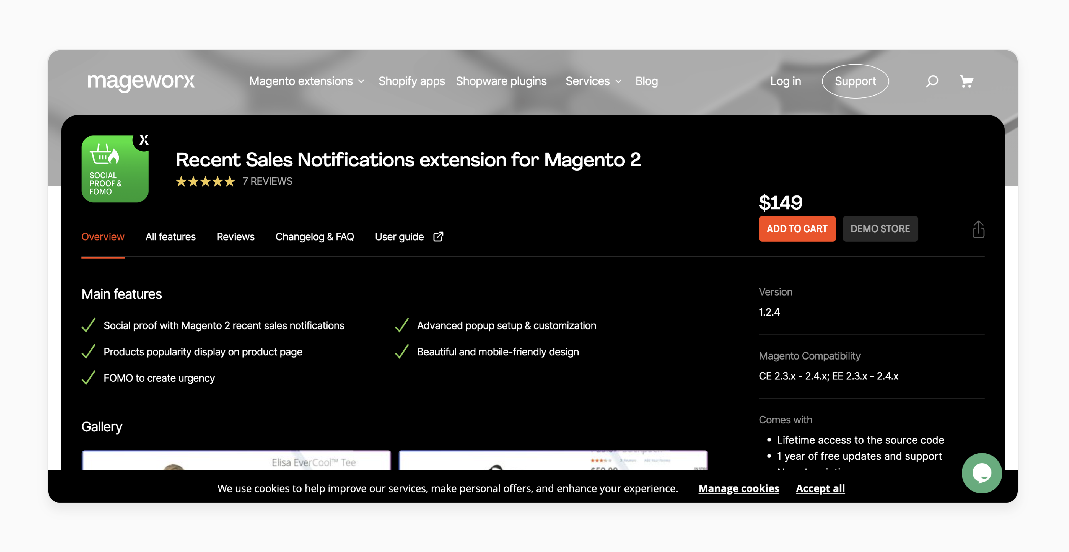 recent order notification popup by mageworx for magento 2 stores